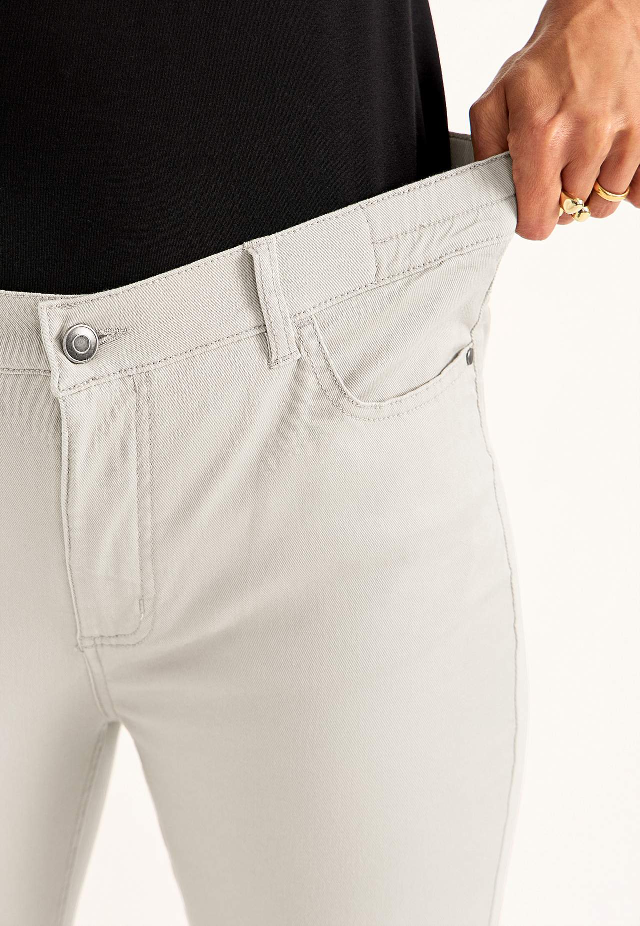 Jeans med elastisk talje