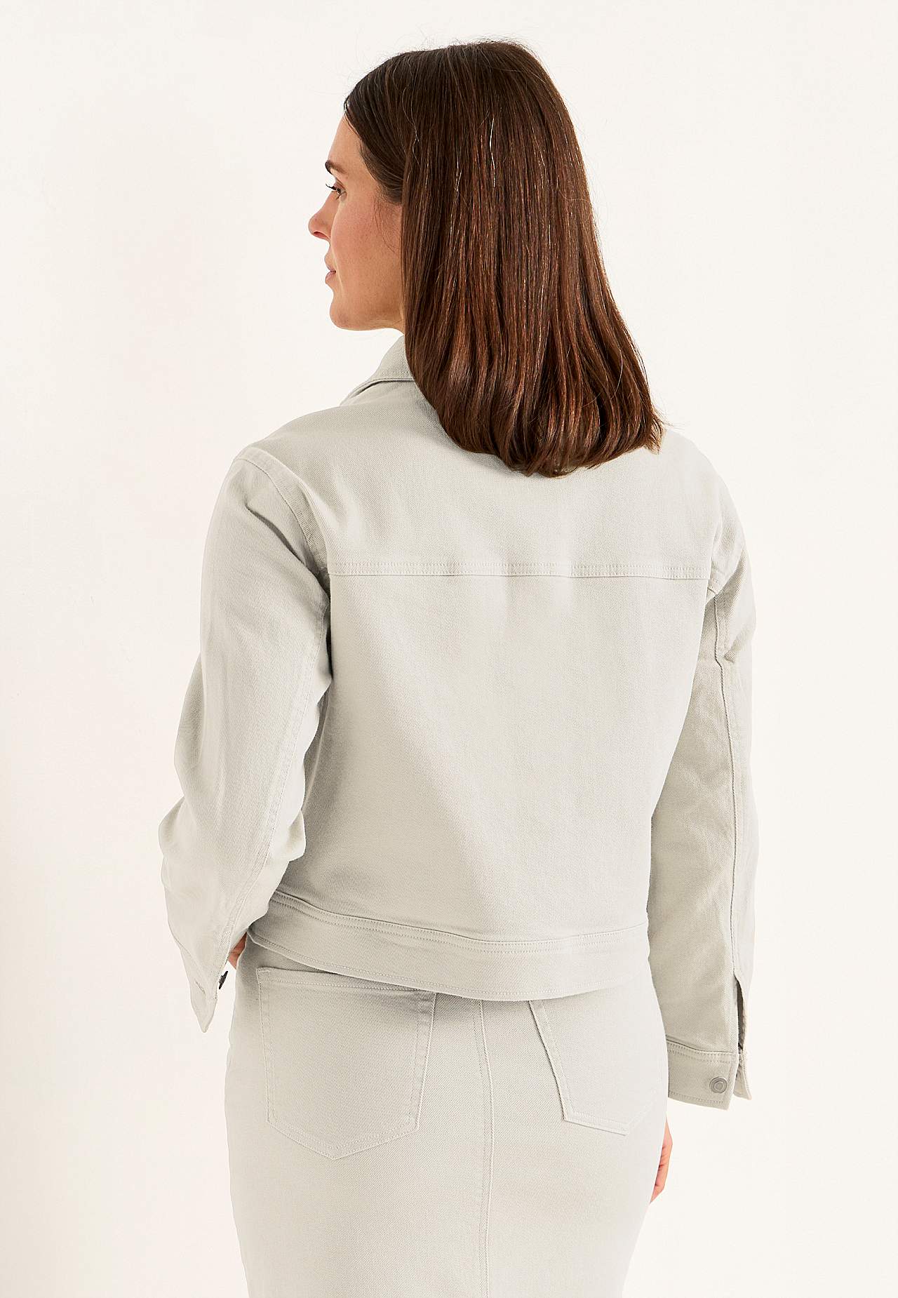 Elastisk jeansjakke