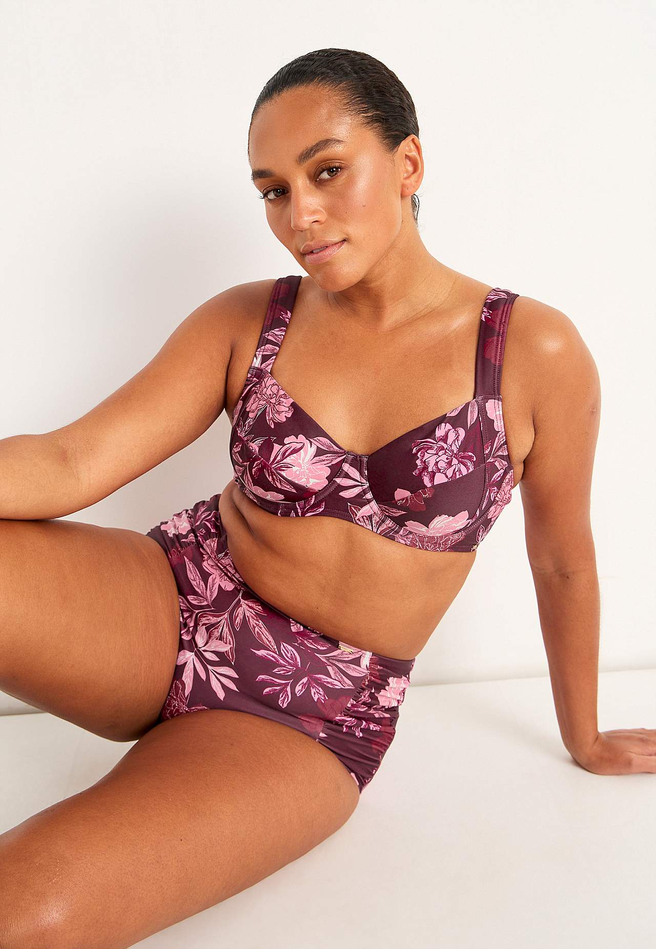 Mønstret bikini-bh