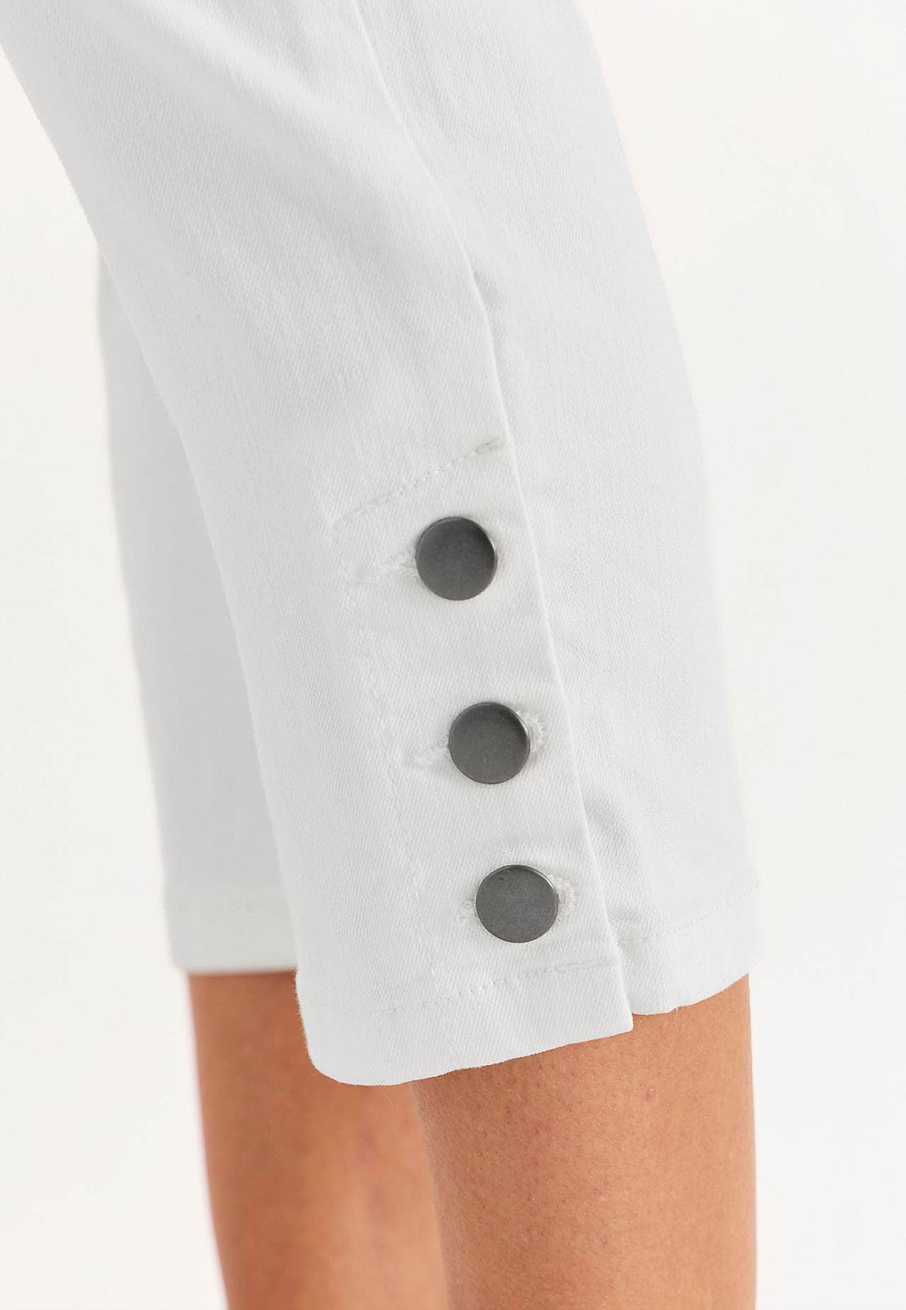 Crop jeans med design med fem lommer