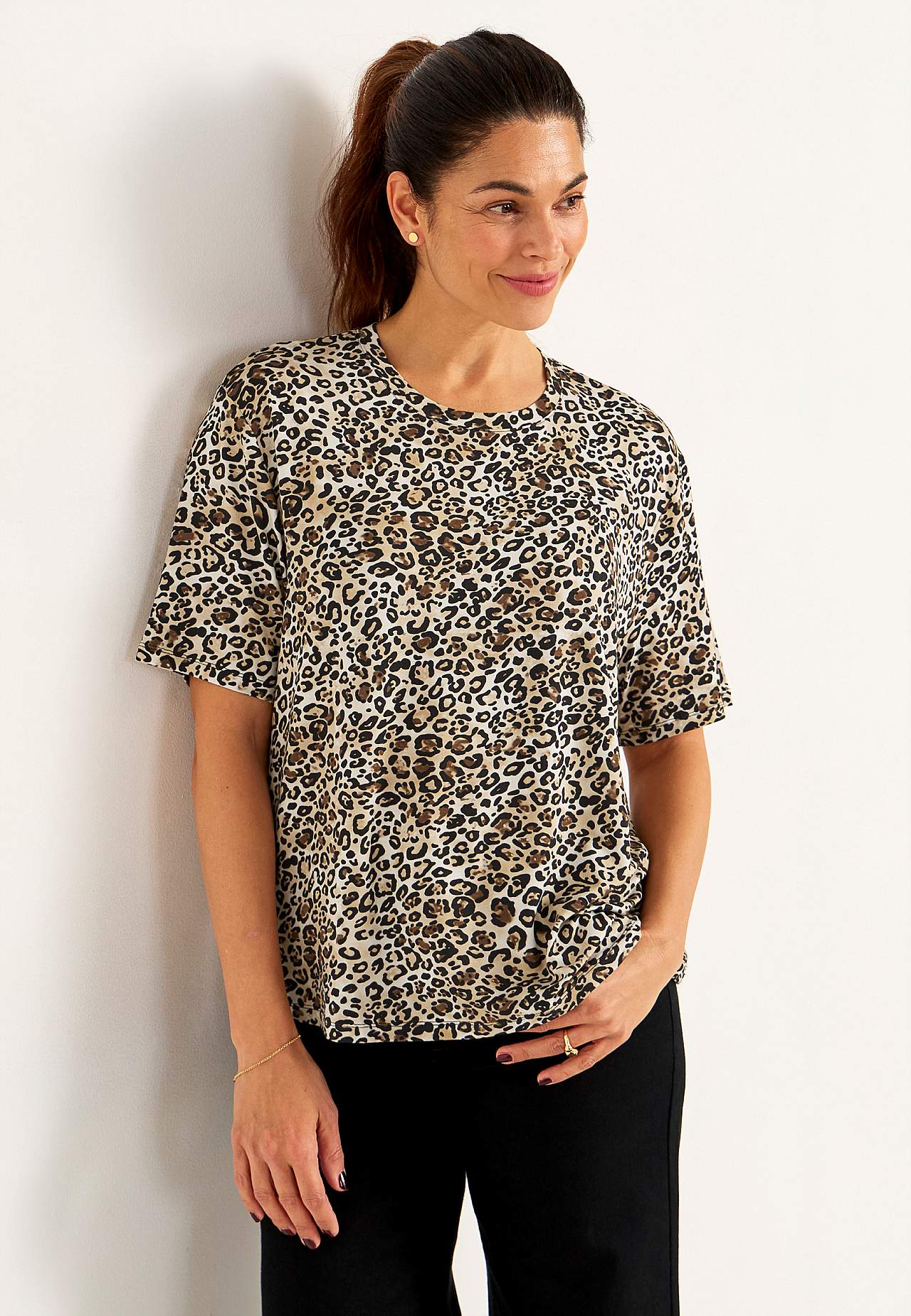 Leopard jerseytop