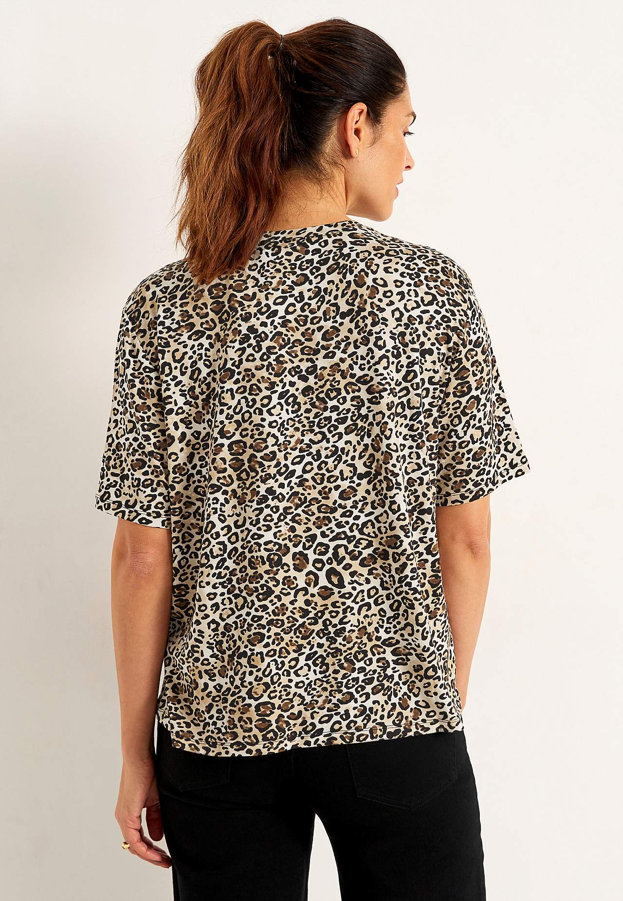 Leopard jerseytop