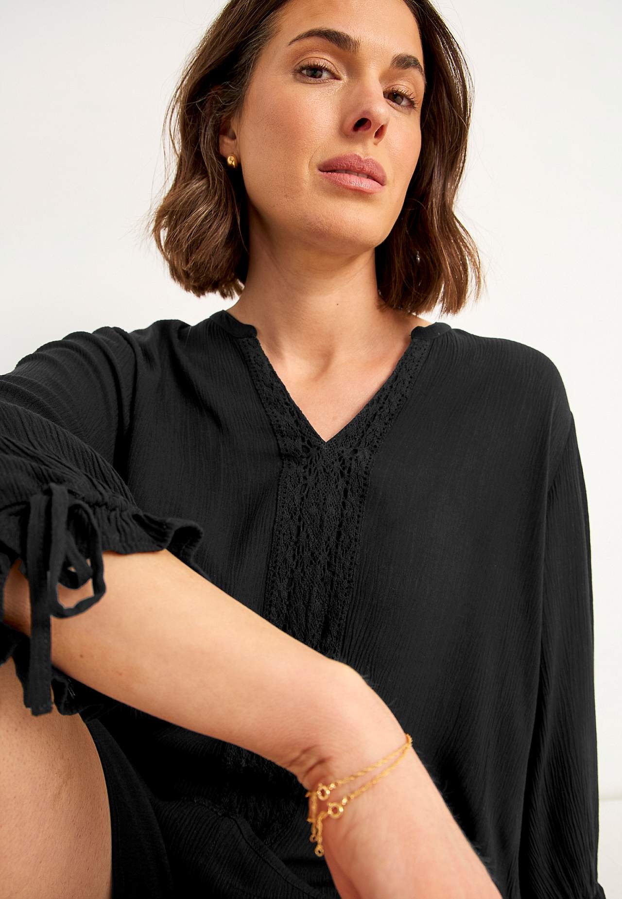 Kreppet tunika