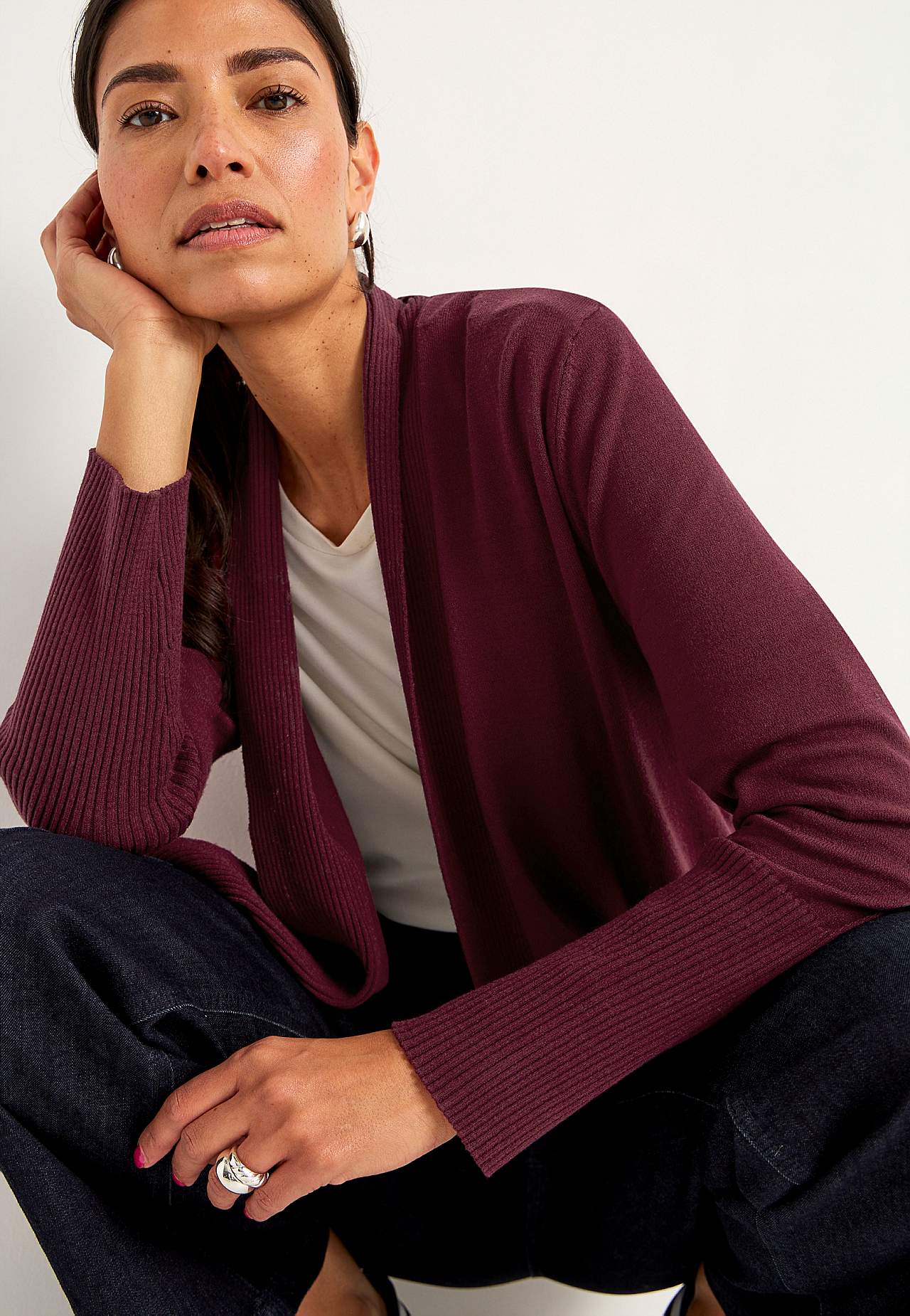 Fintstrikket cardigan