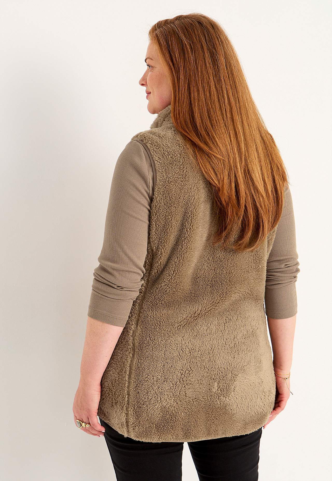 Fleecevest med lommer