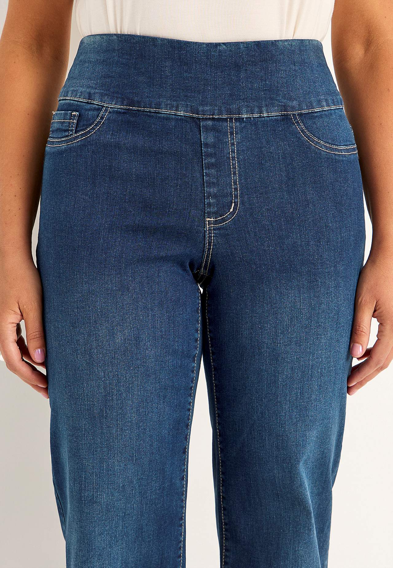Jeans med høj elastisk talje Elisa