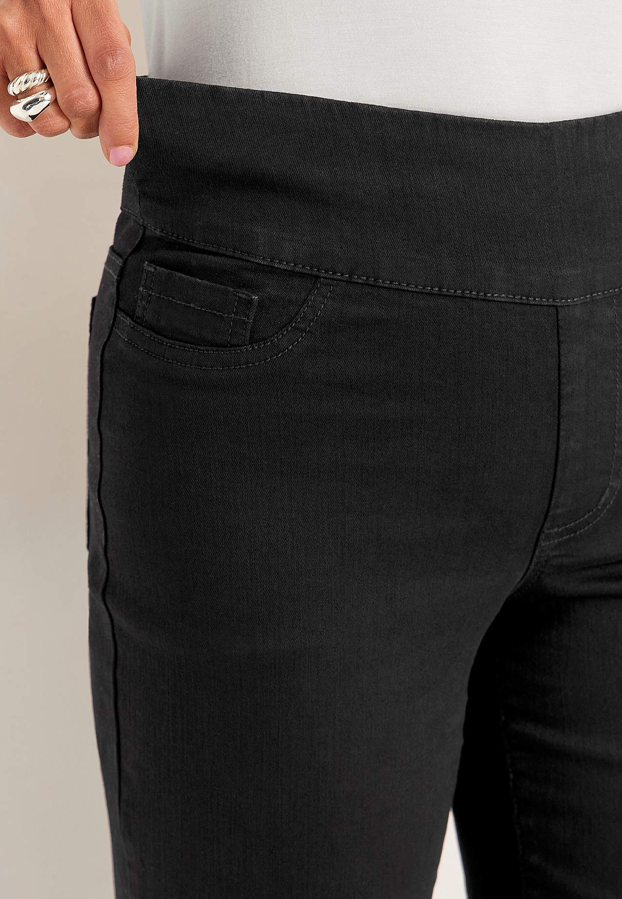 Jeans med høj elastisk talje Elisa