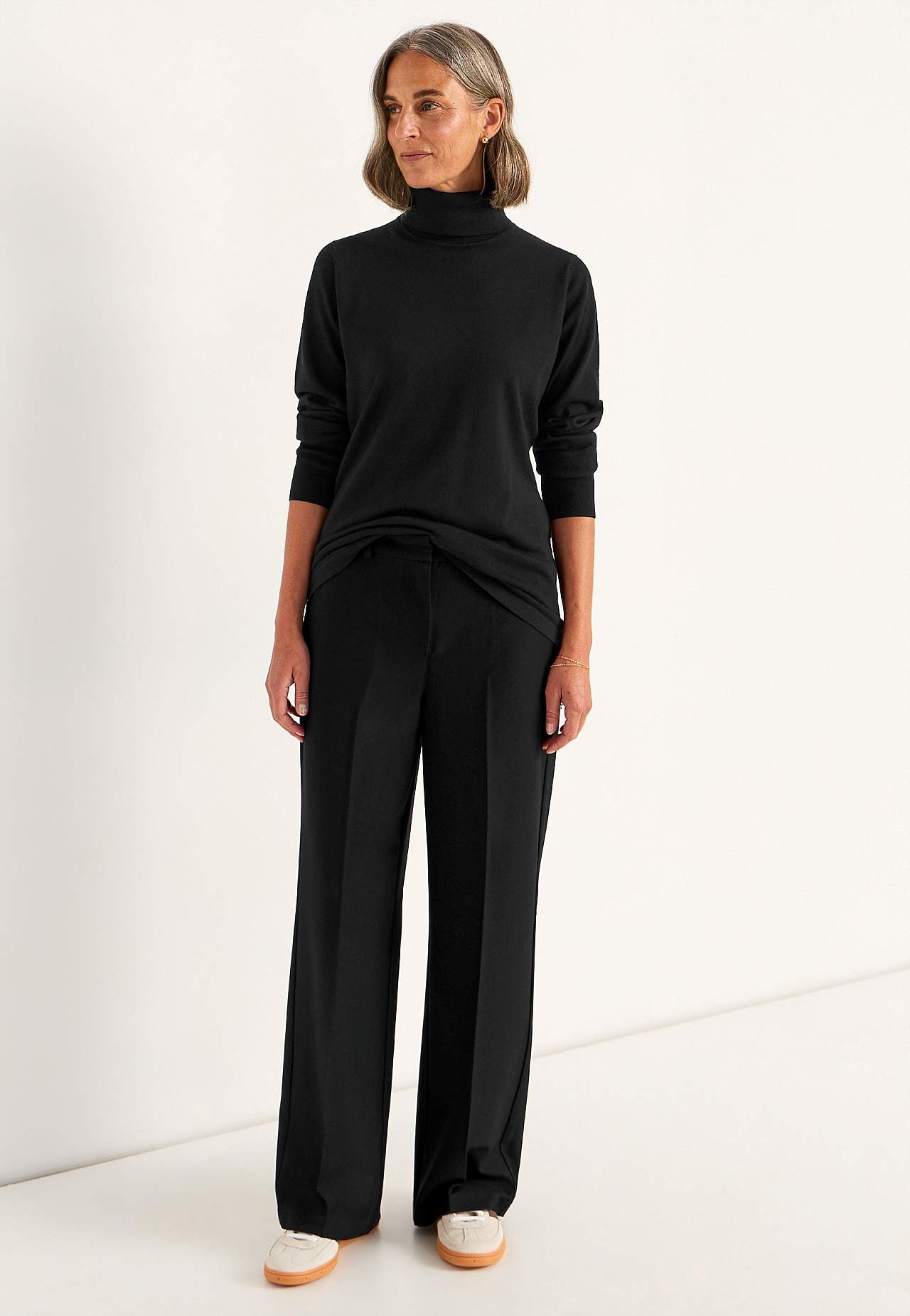 Turtleneck Premium trøje i merinould