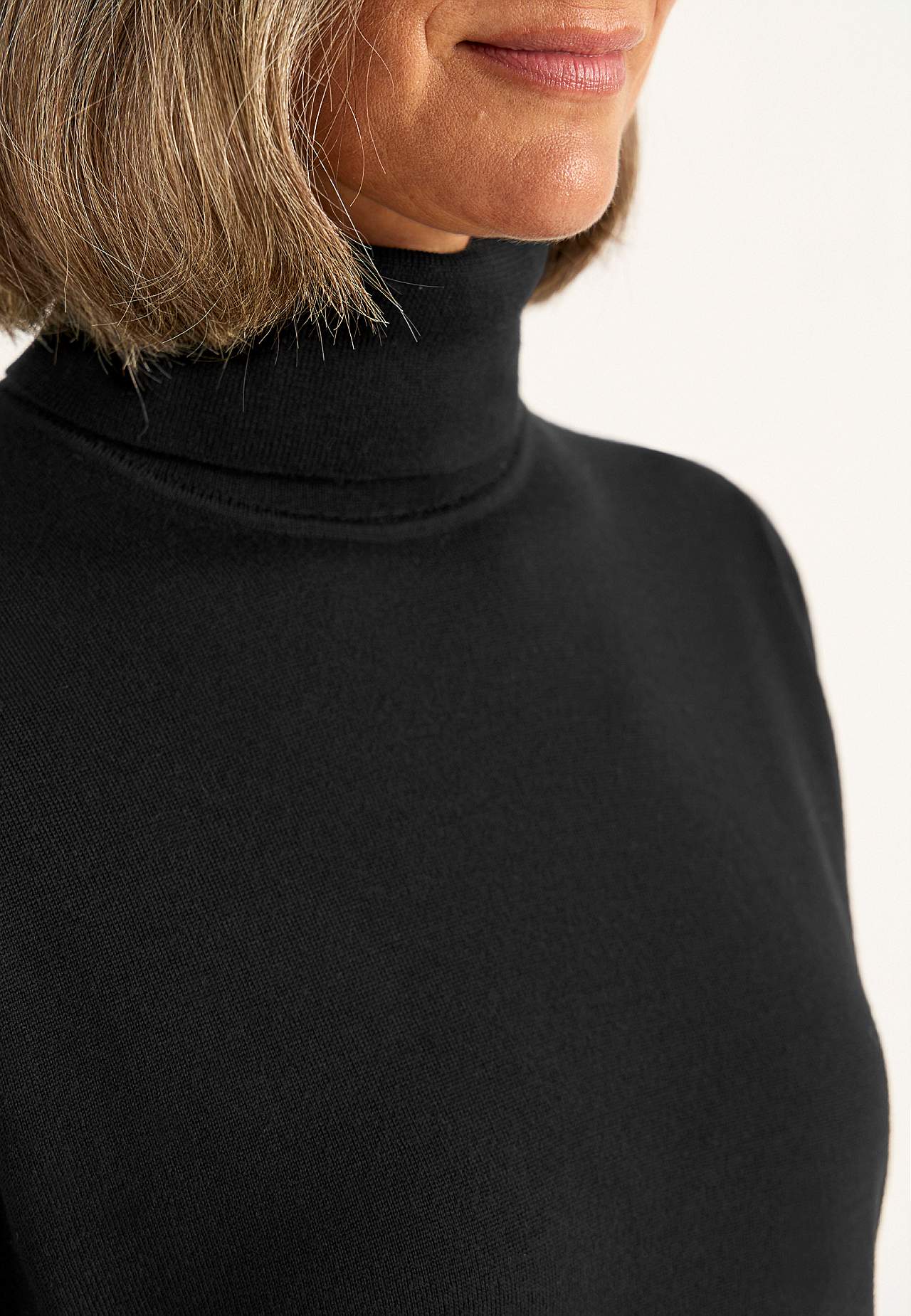 Turtleneck Premium trøje i merinould