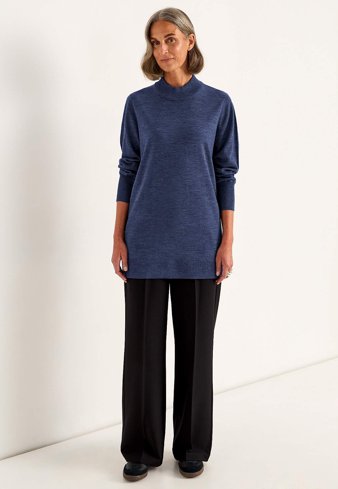 Turtleneck Premium trøje i merinould