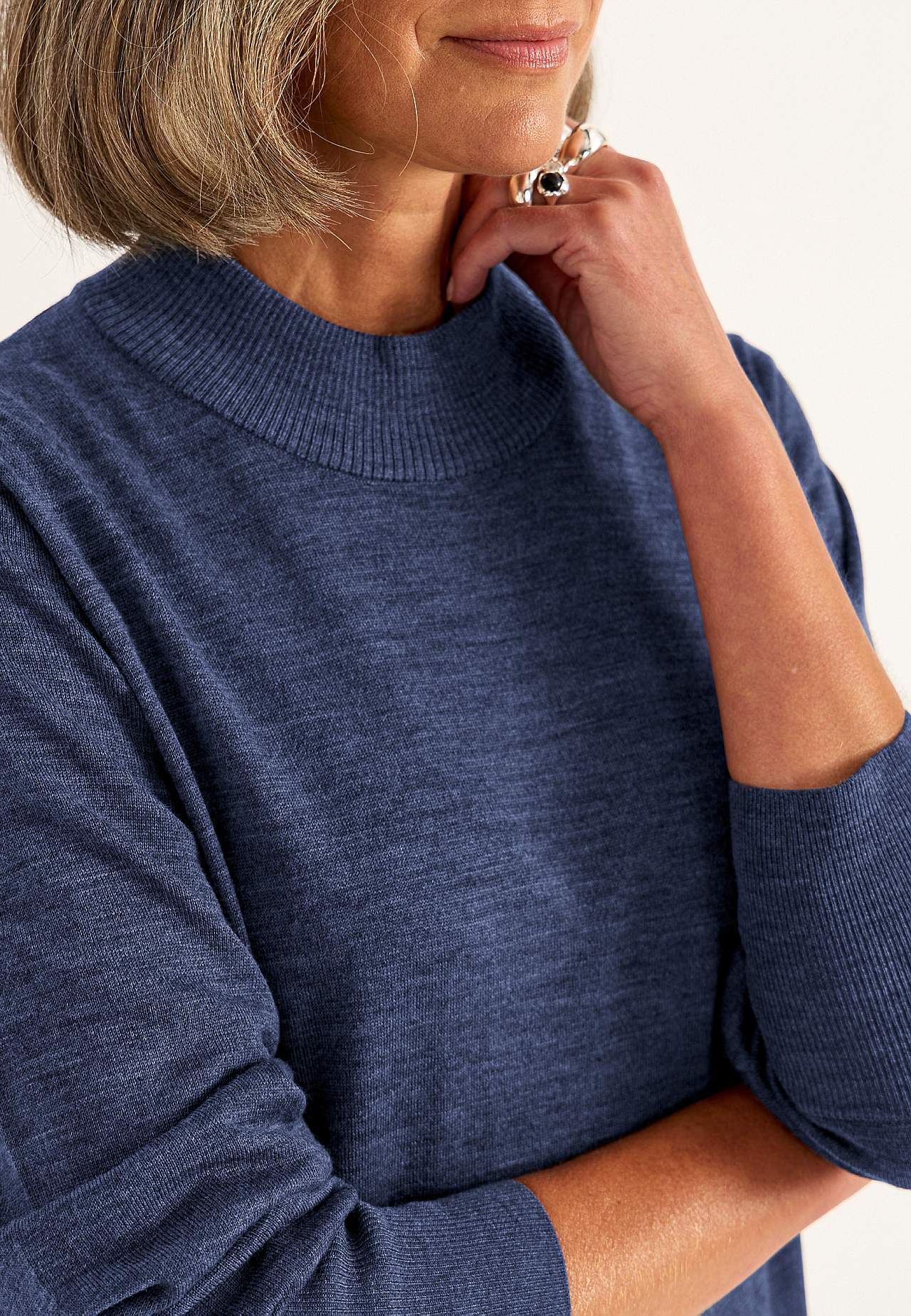 Turtleneck Premium trøje i merinould