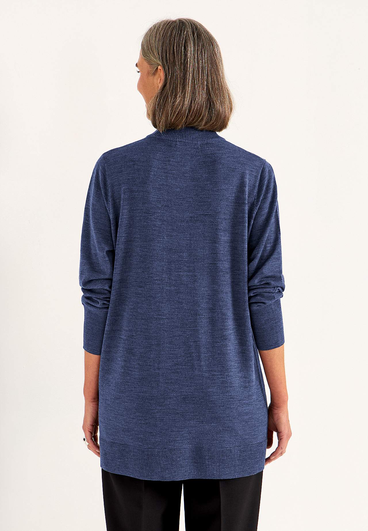 Turtleneck Premium trøje i merinould