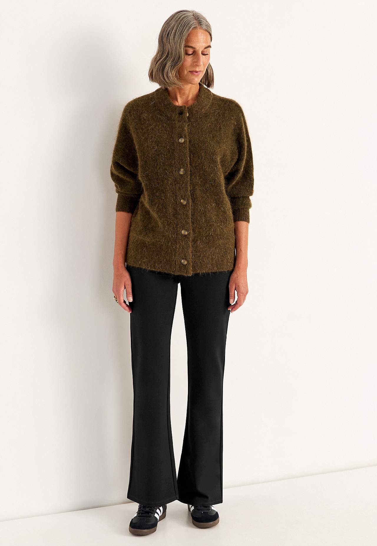 Bootcut-bukser Premium i Punto di Roma jersey Mona