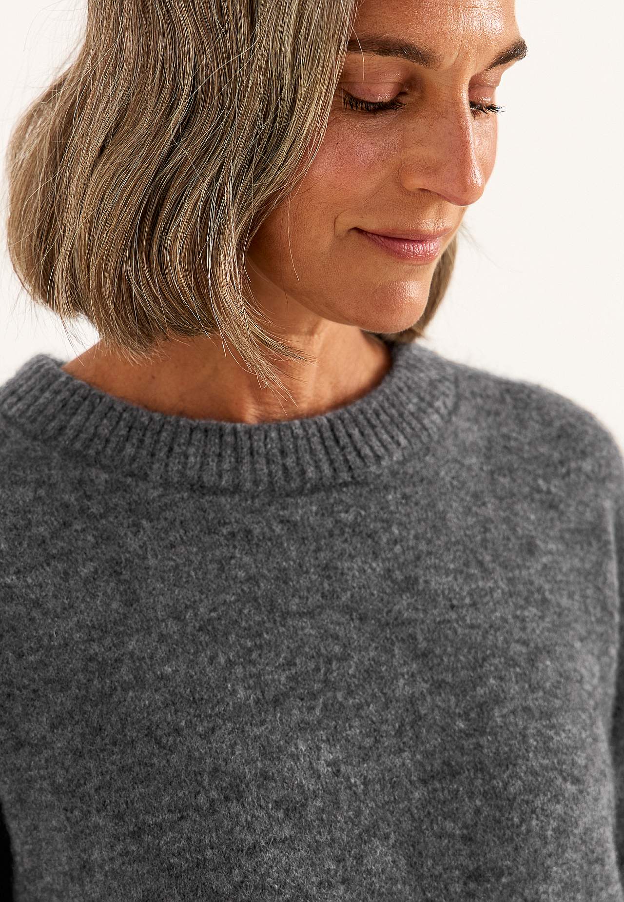 Trøje Premium i mohair- og uldblanding