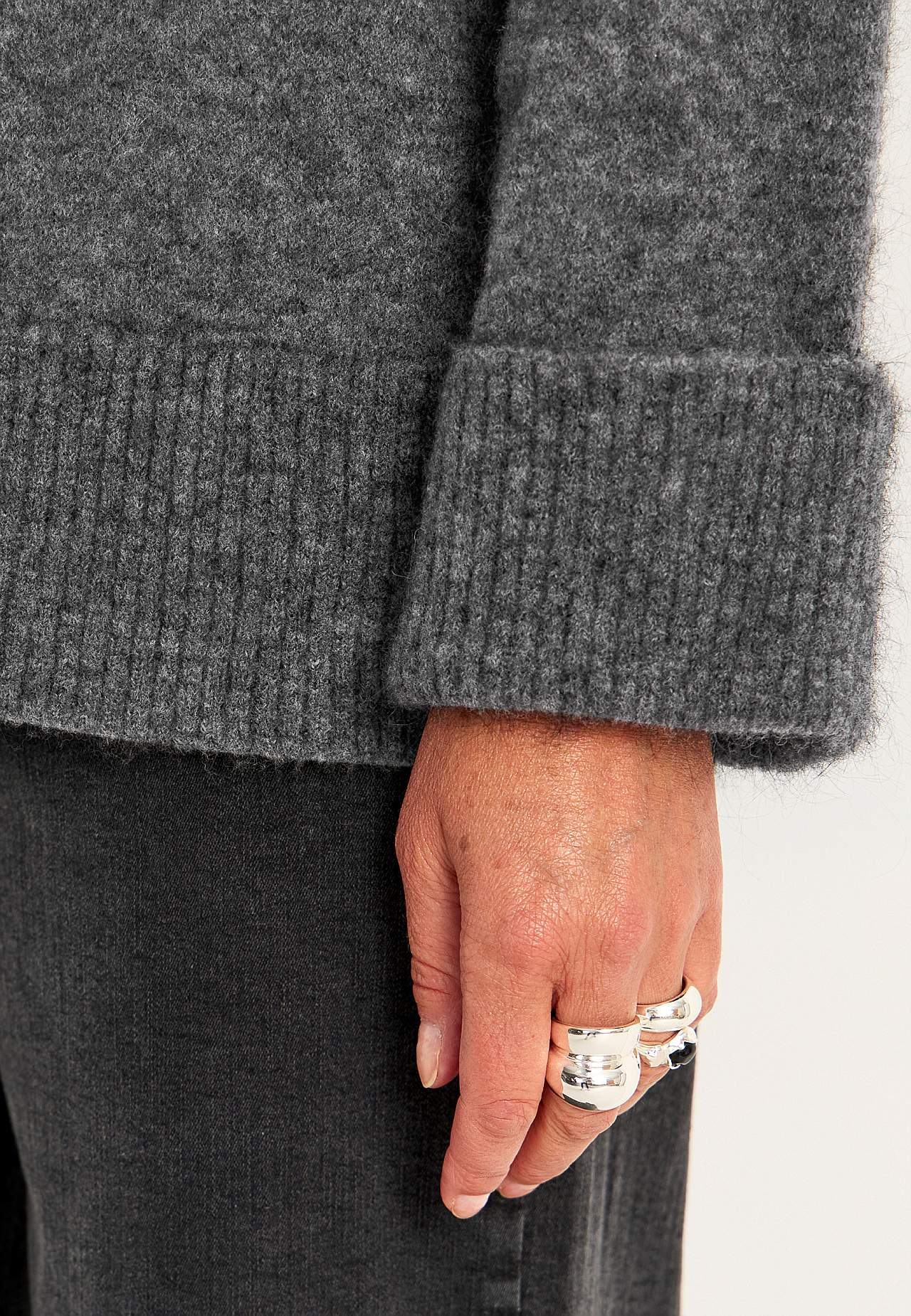 Trøje Premium i mohair- og uldblanding