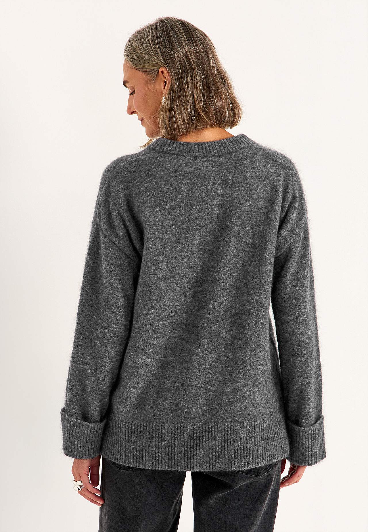 Trøje Premium i mohair- og uldblanding
