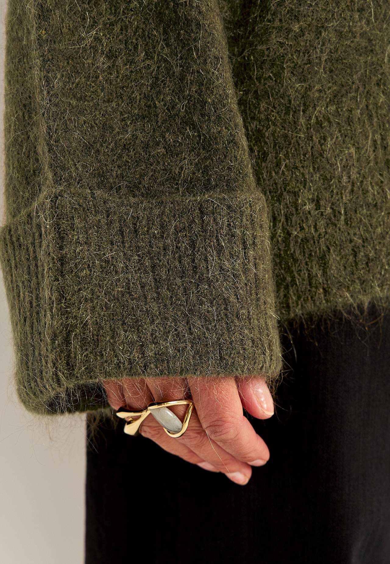 Trøje Premium i mohair- og uldblanding
