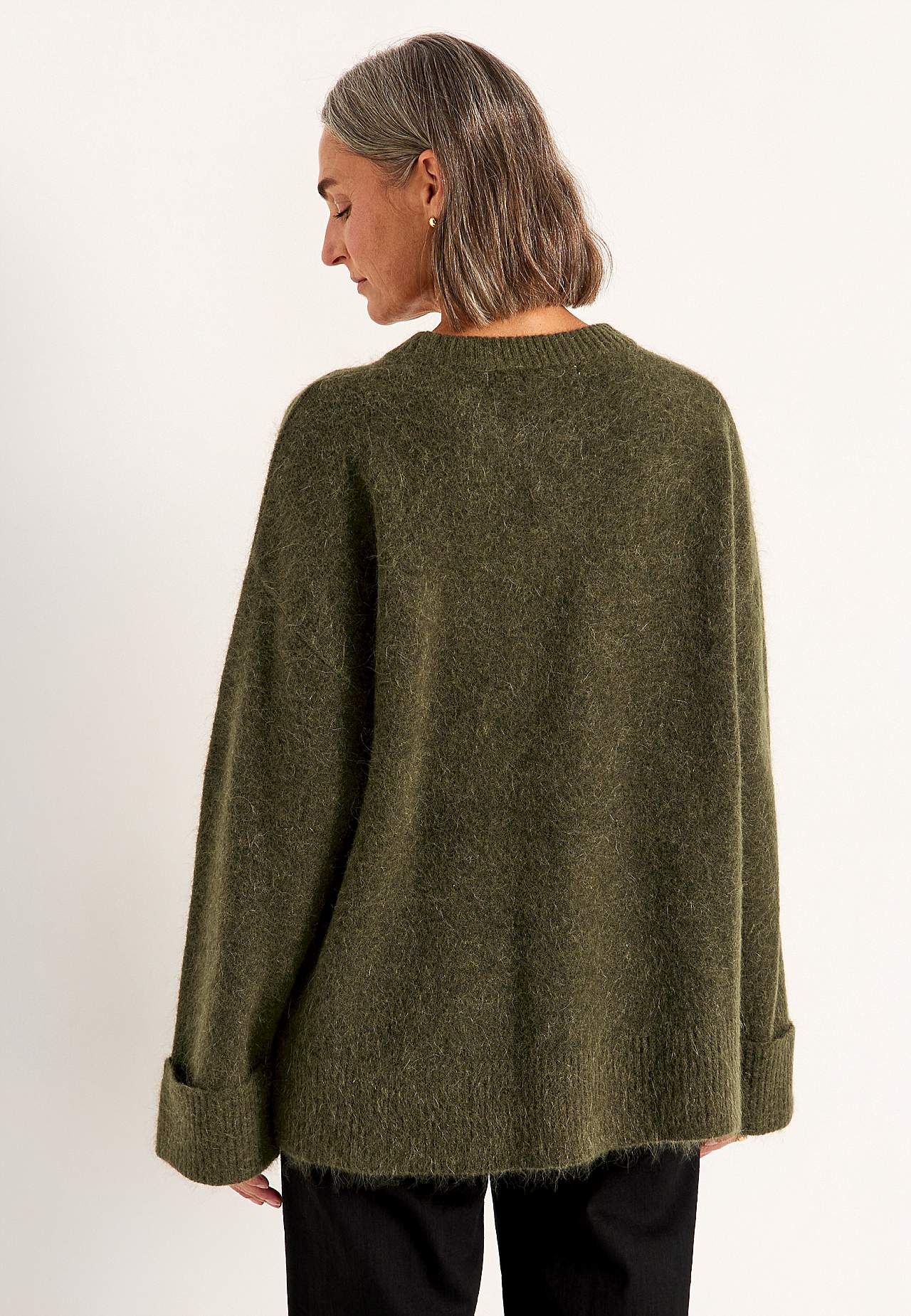 Trøje Premium i mohair- og uldblanding