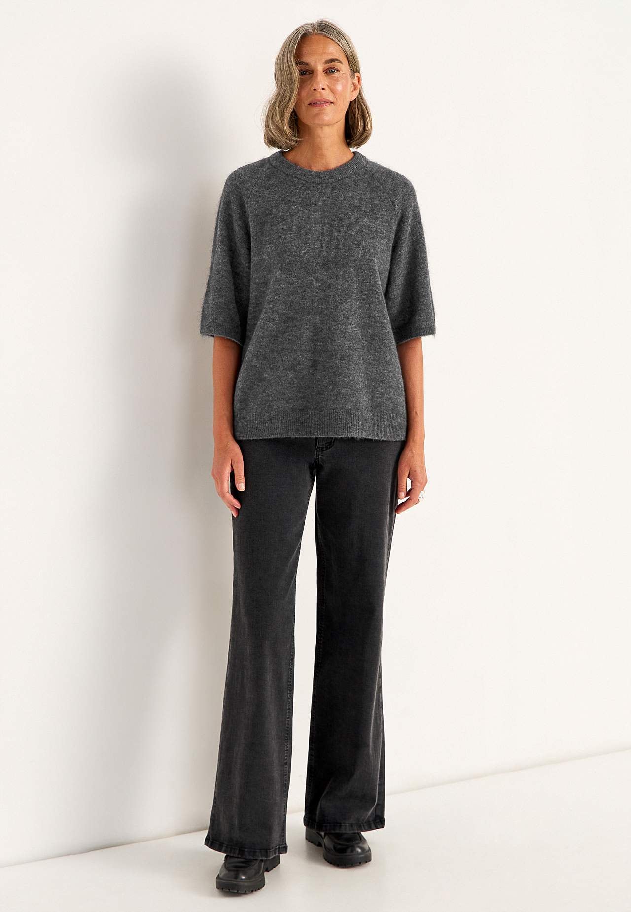 Top Premium i mohair- og uldblanding