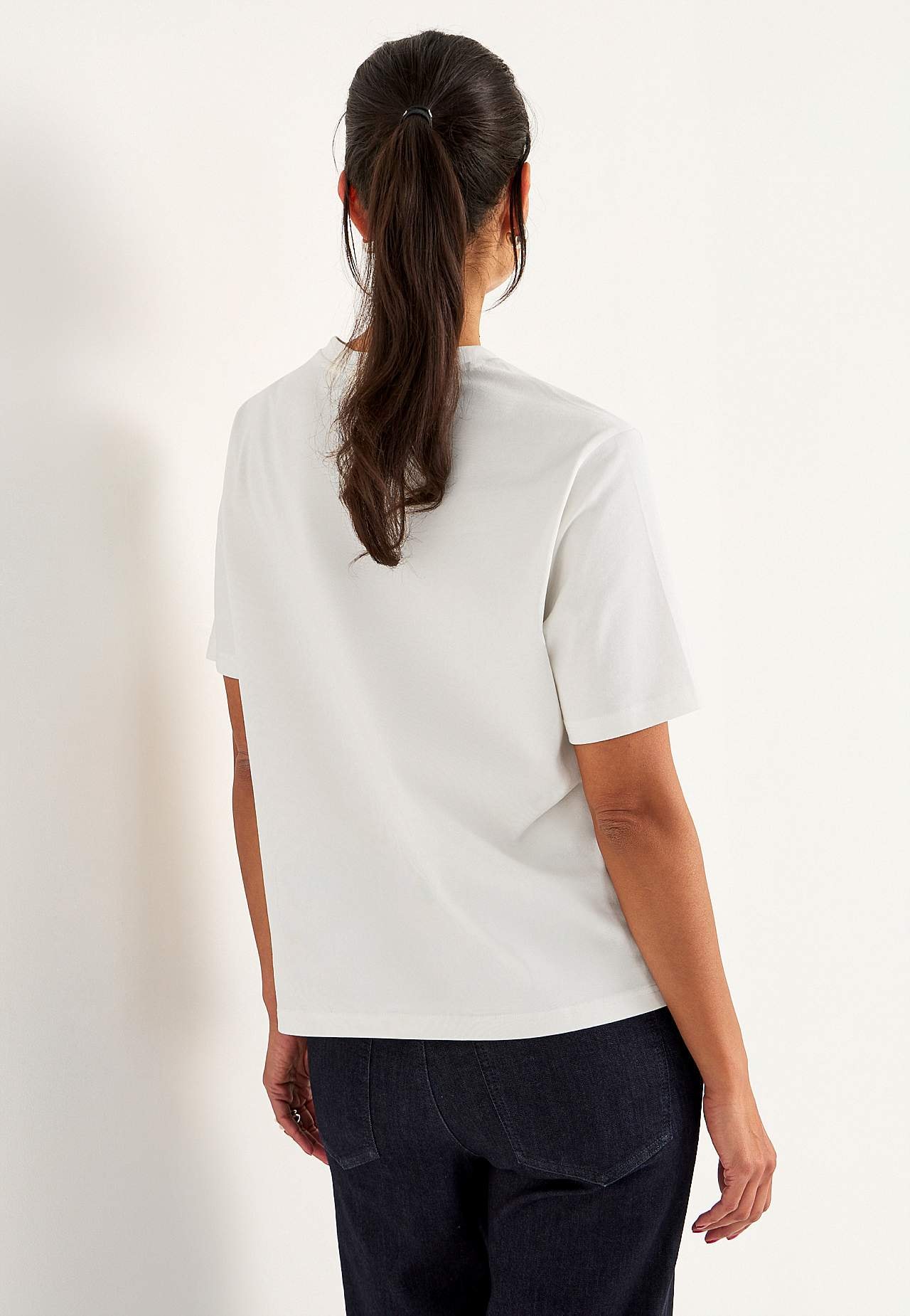 T-shirt i kraftig bomuldsjersey