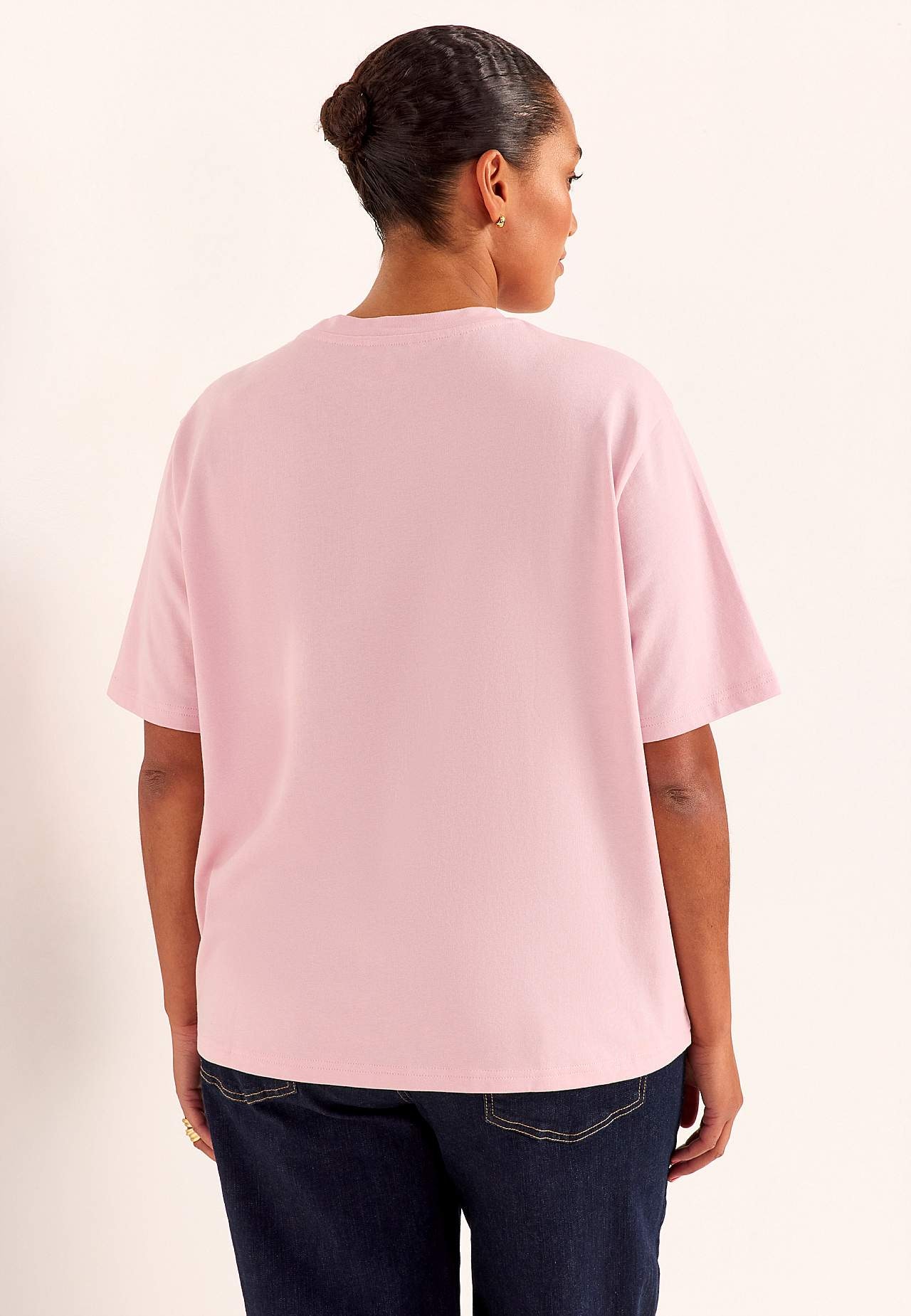 T-shirt i kraftig bomuldsjersey