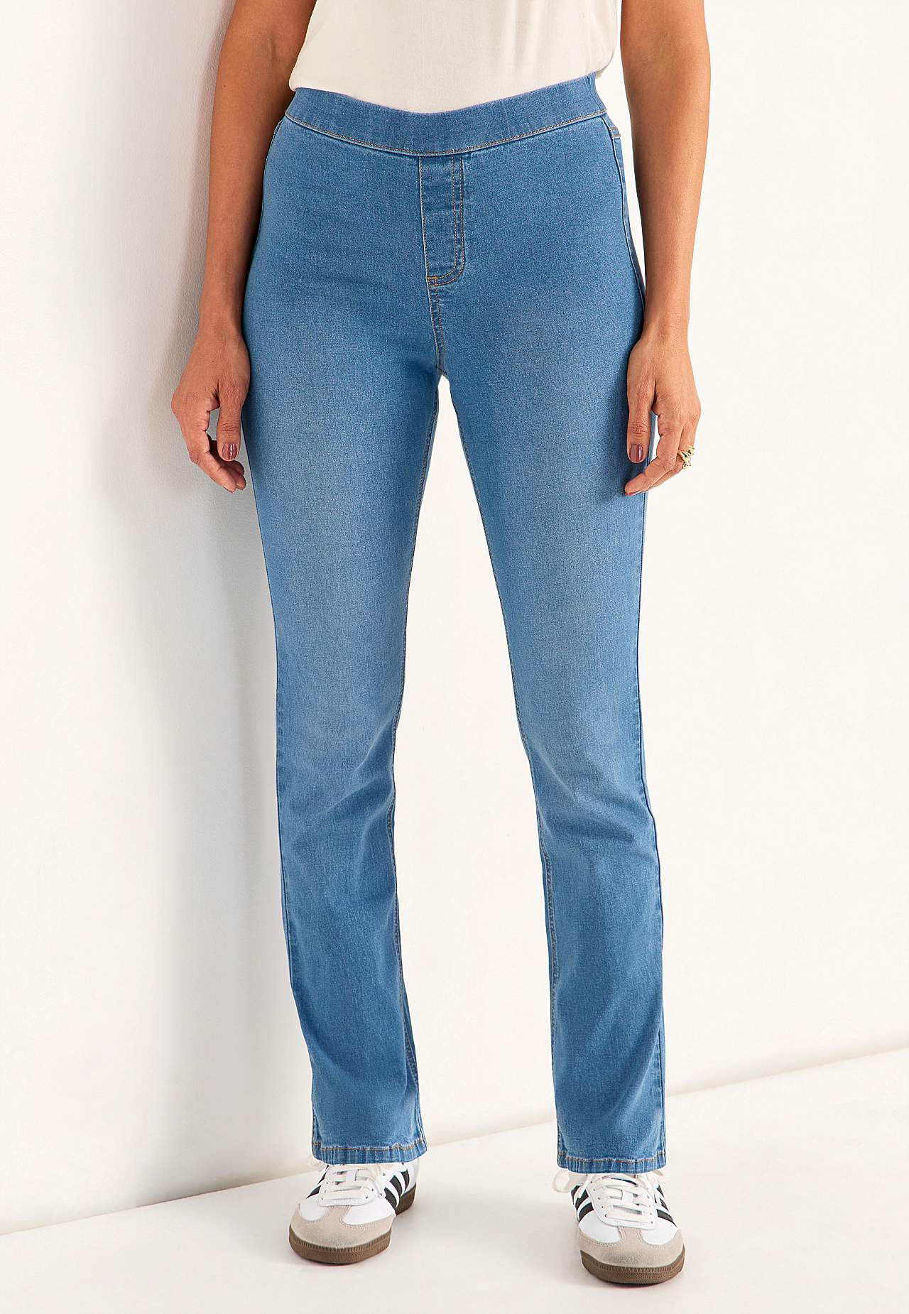 Elastiske, smalle jeggings