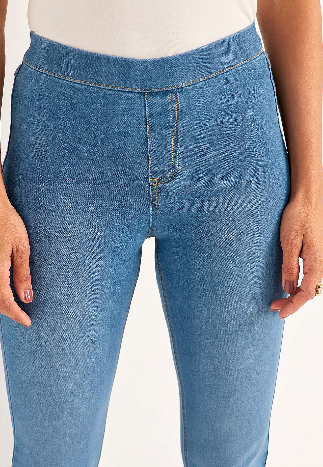Elastiske, smalle jeggings