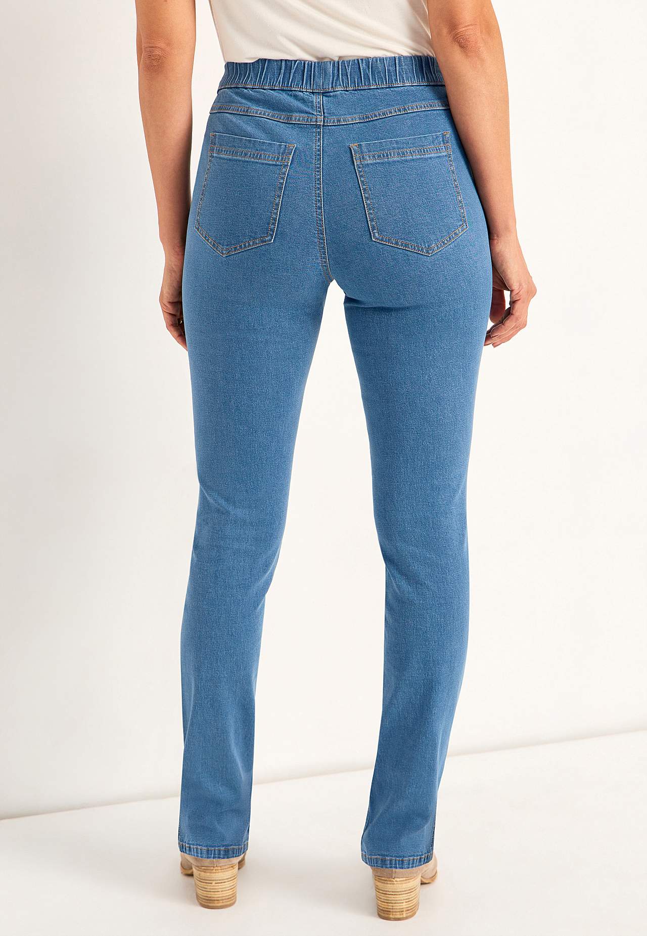 Elastiske, smalle jeggings