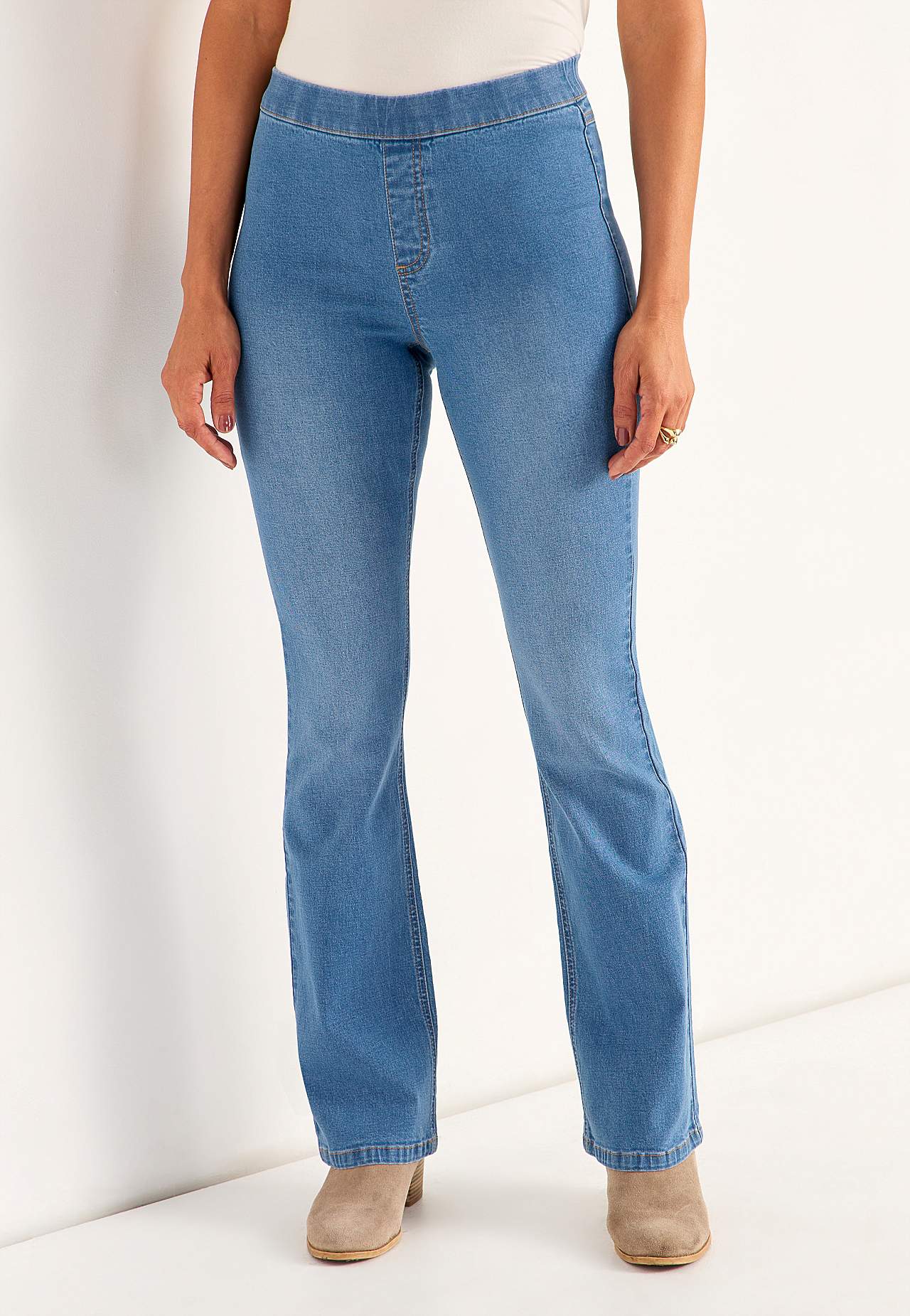 Elastisk jegging med bootcut