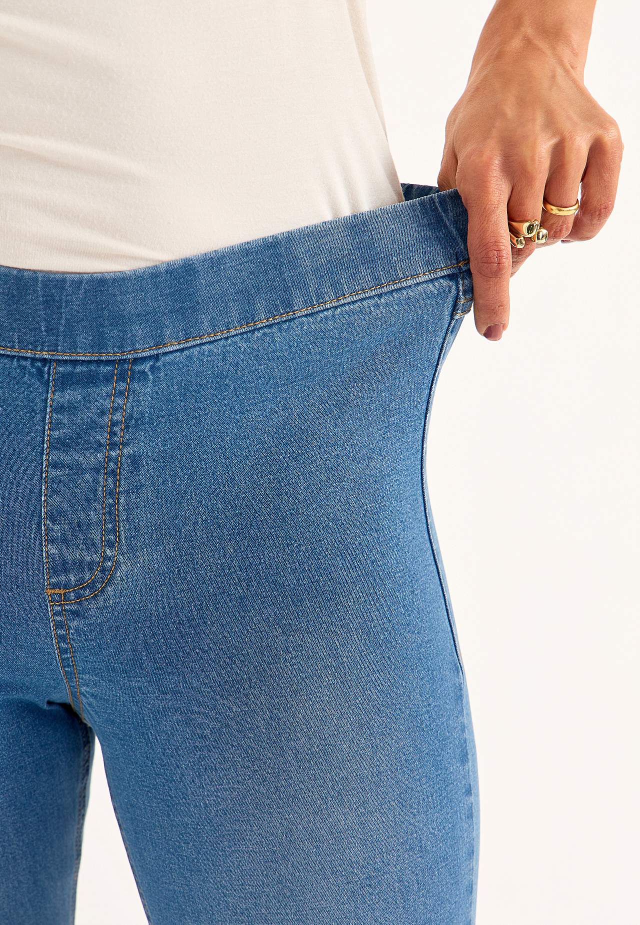 Elastisk jegging med bootcut