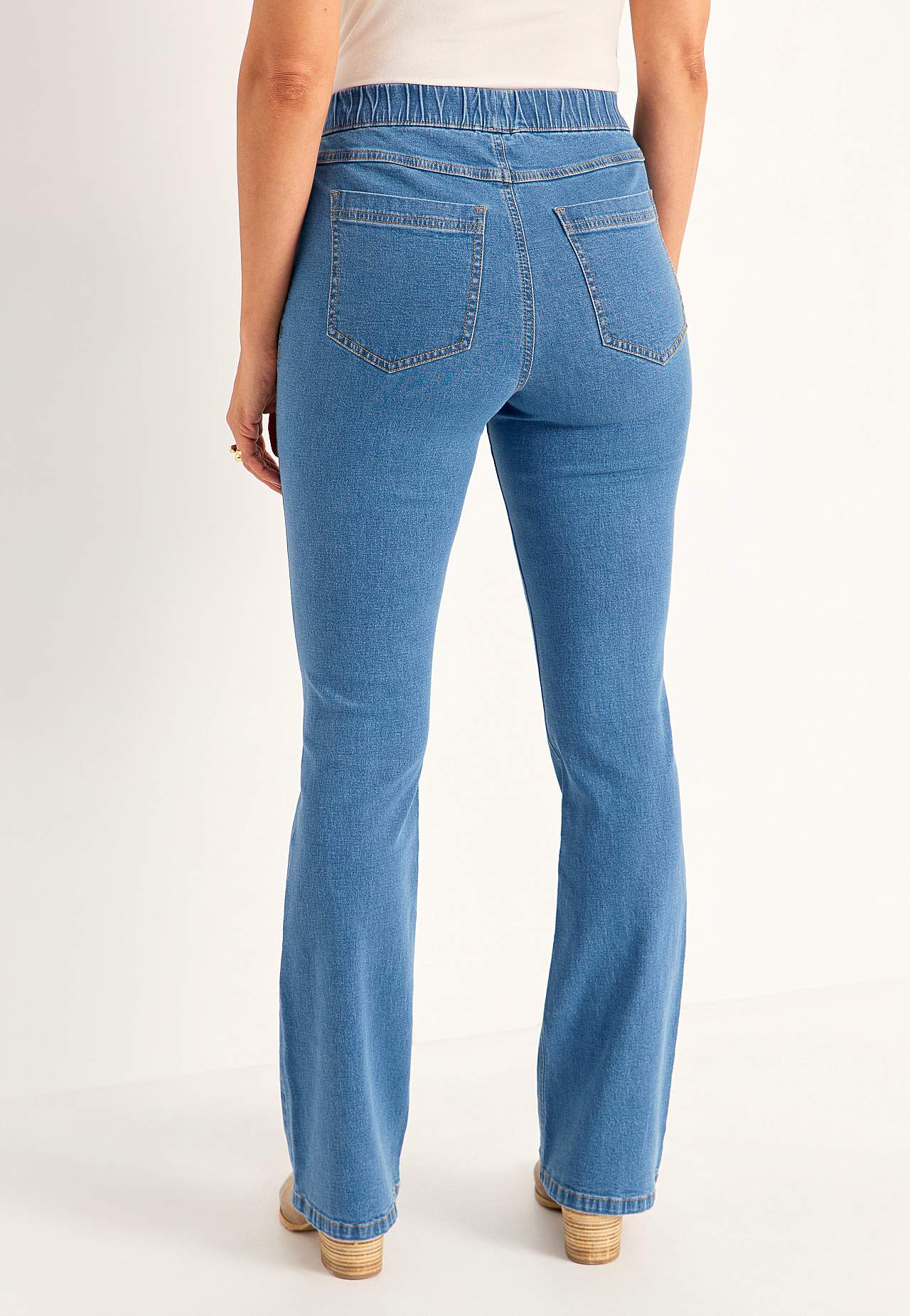 Elastisk jegging med bootcut