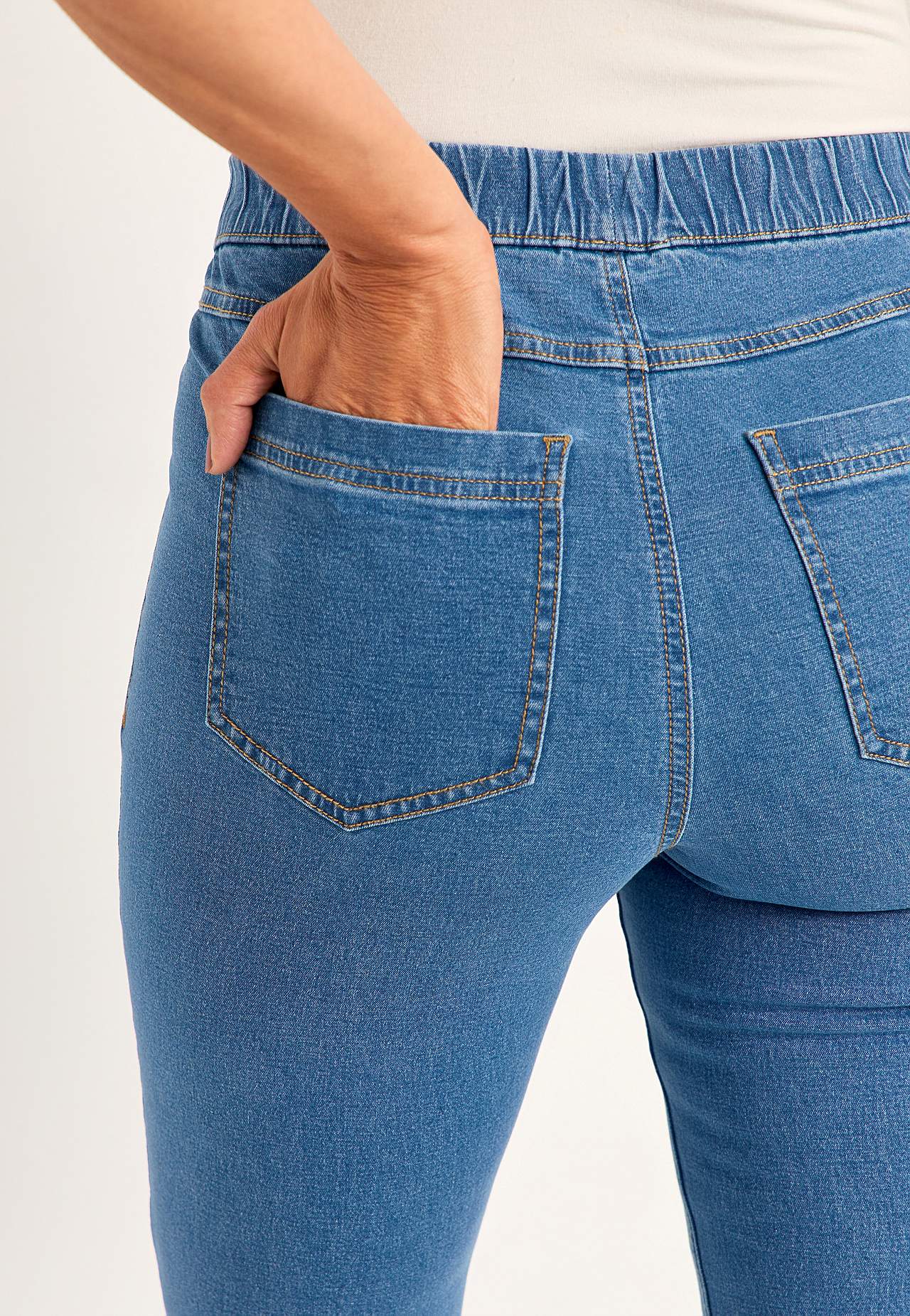 Elastisk jegging med bootcut