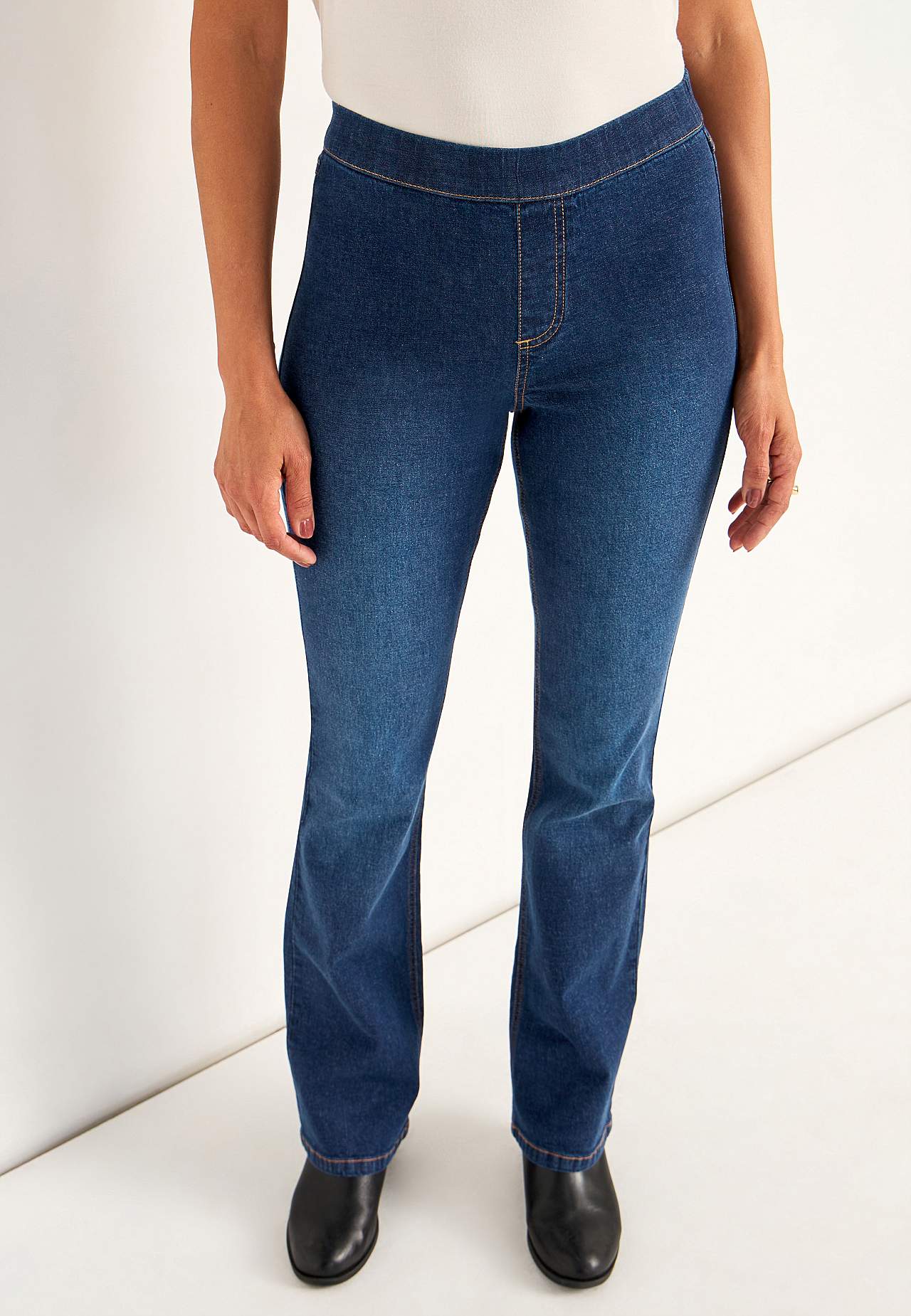 Elastisk jegging med bootcut
