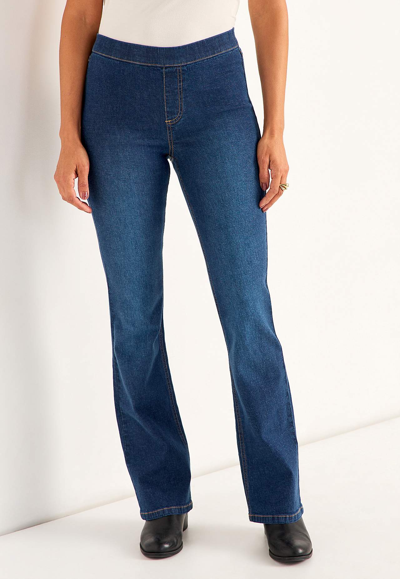 Elastisk jegging med bootcut
