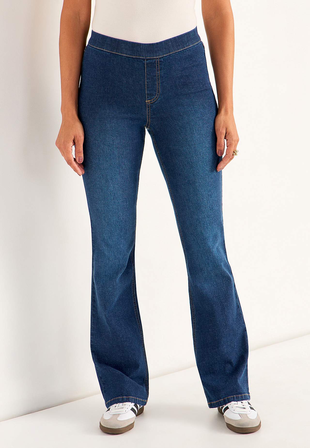 Elastisk jegging med bootcut