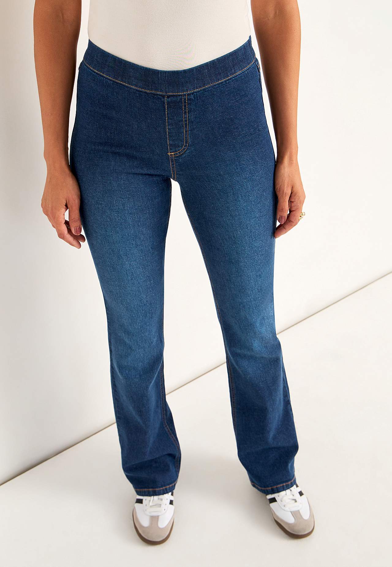 Elastisk jegging med bootcut