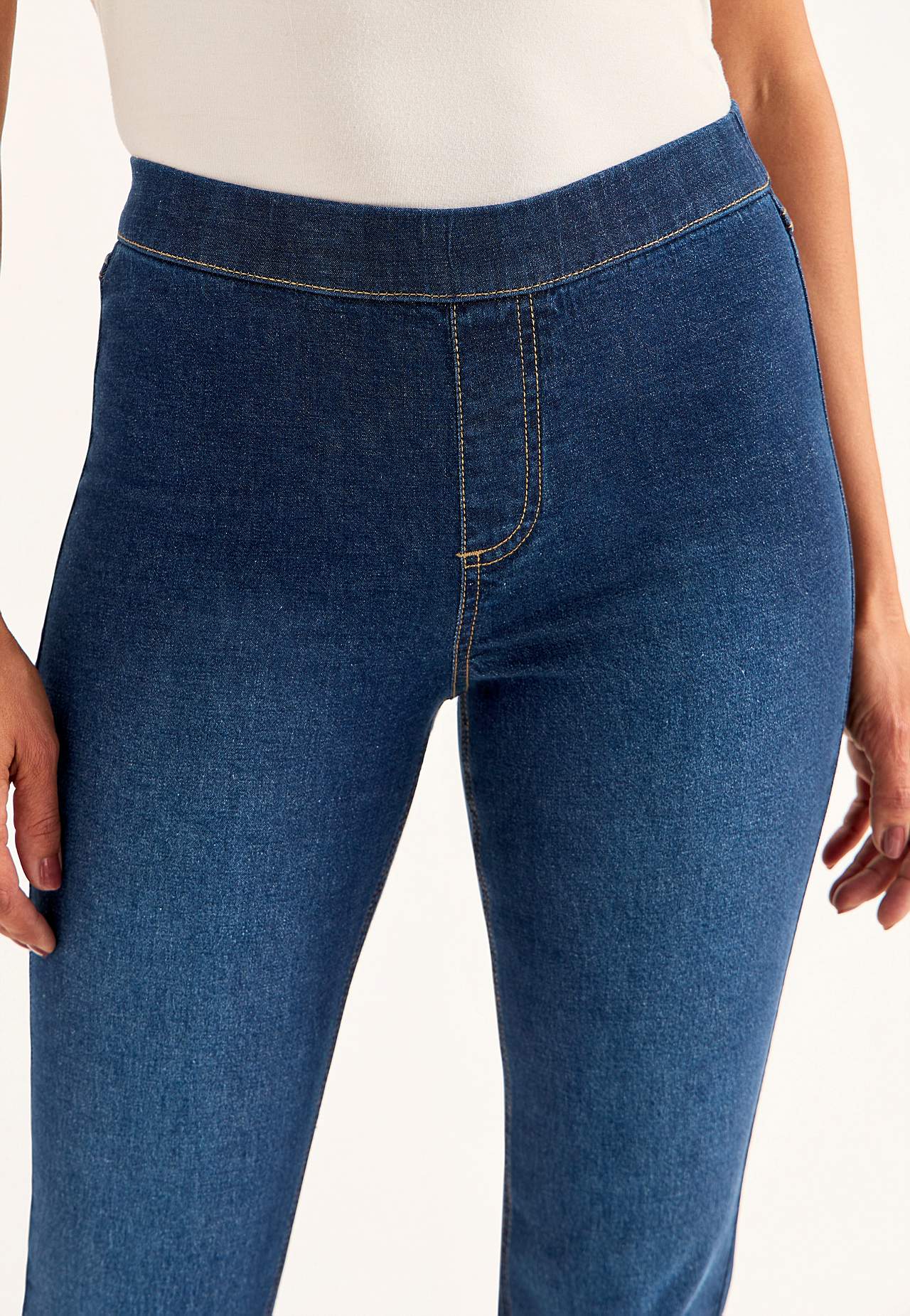 Elastisk jegging med bootcut