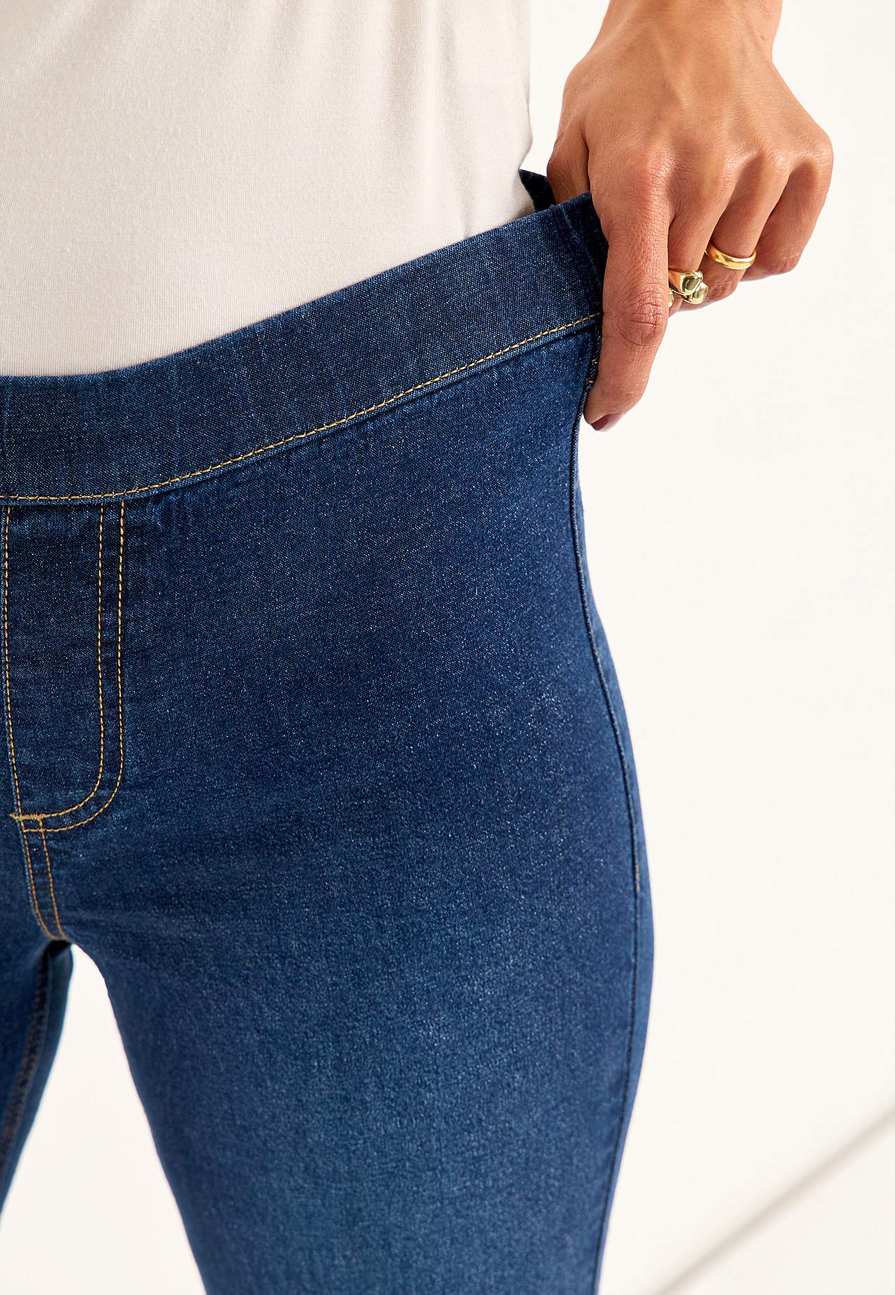 Elastisk jegging med bootcut