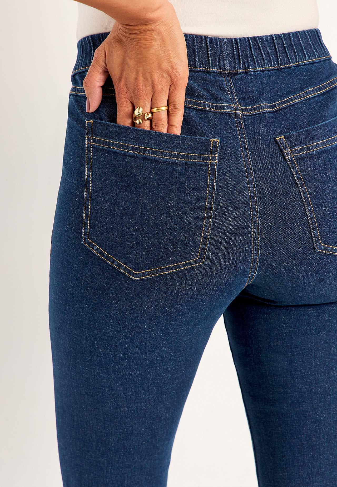 Elastisk jegging med bootcut