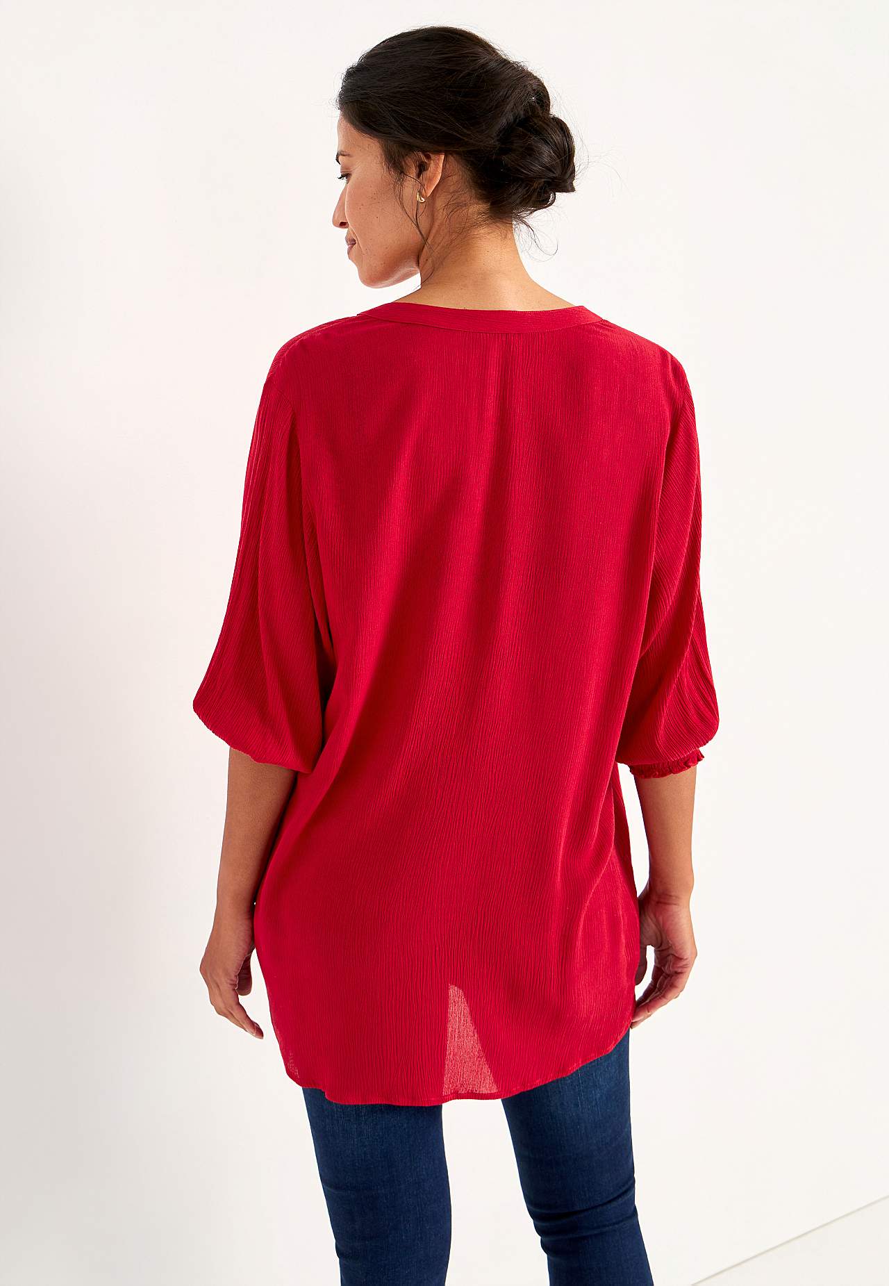 Kreppet bluse