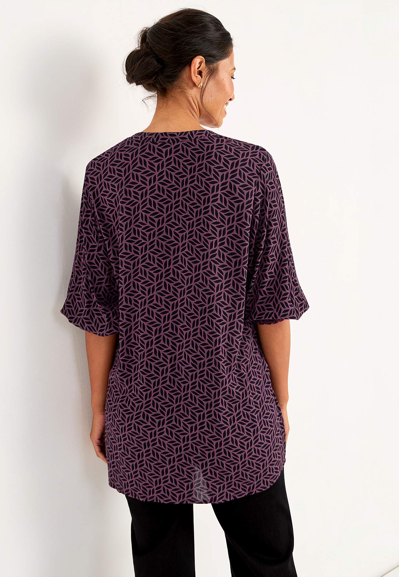 Kreppet bluse