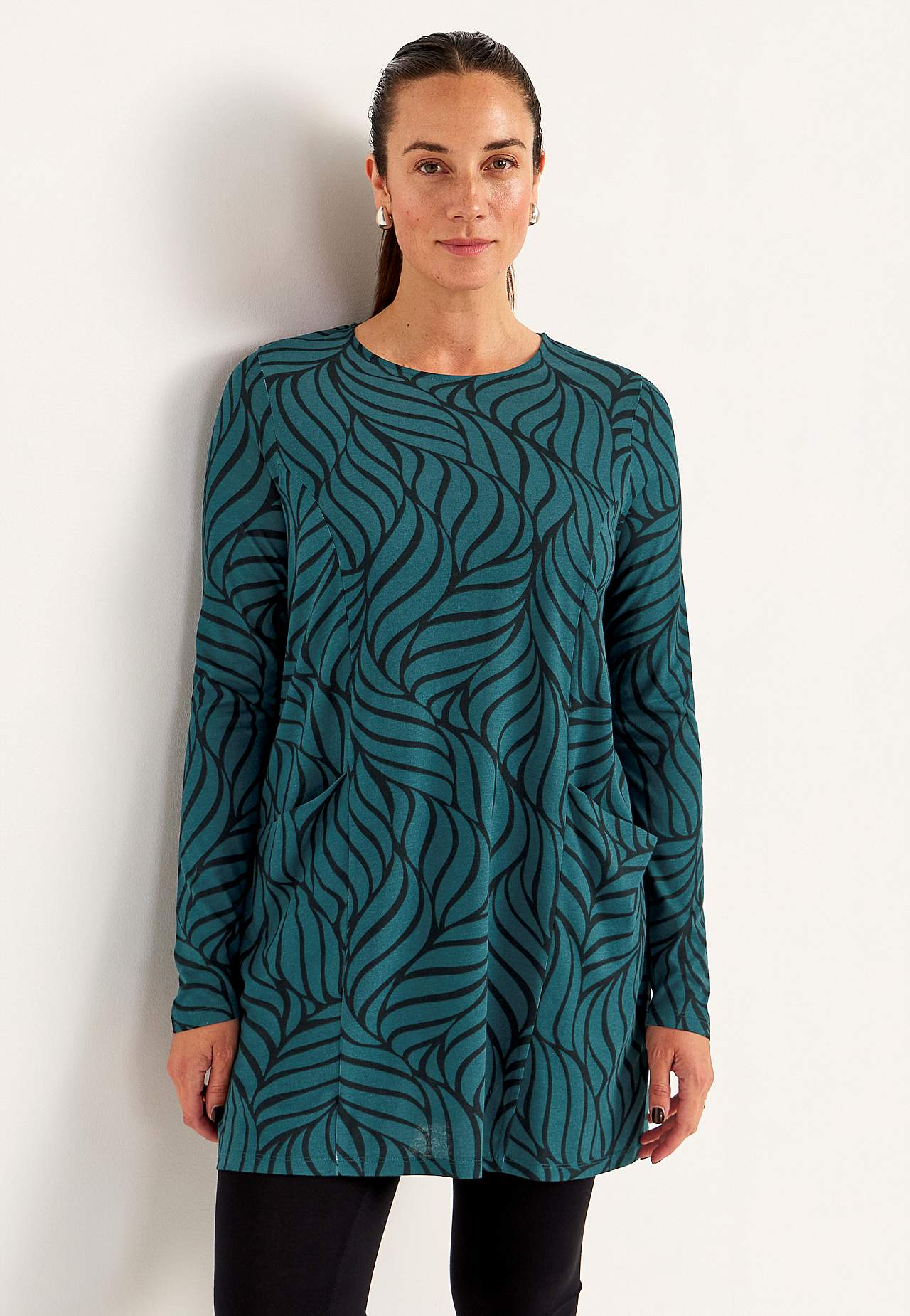 Jerseytunika med lommer