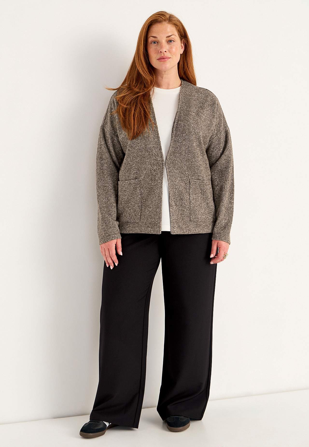 Superblød cardigan med lommer