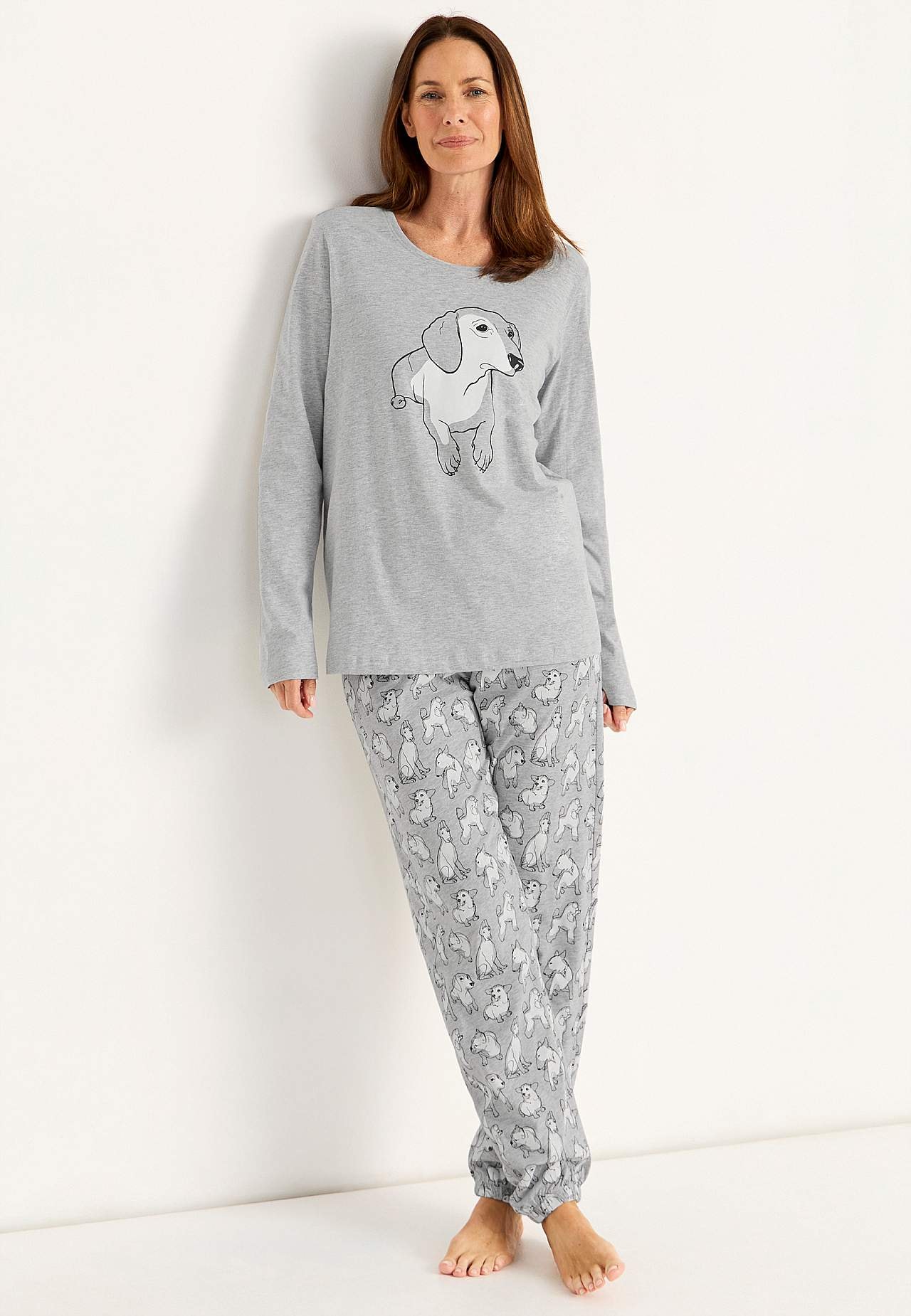 To-delt pyjamas