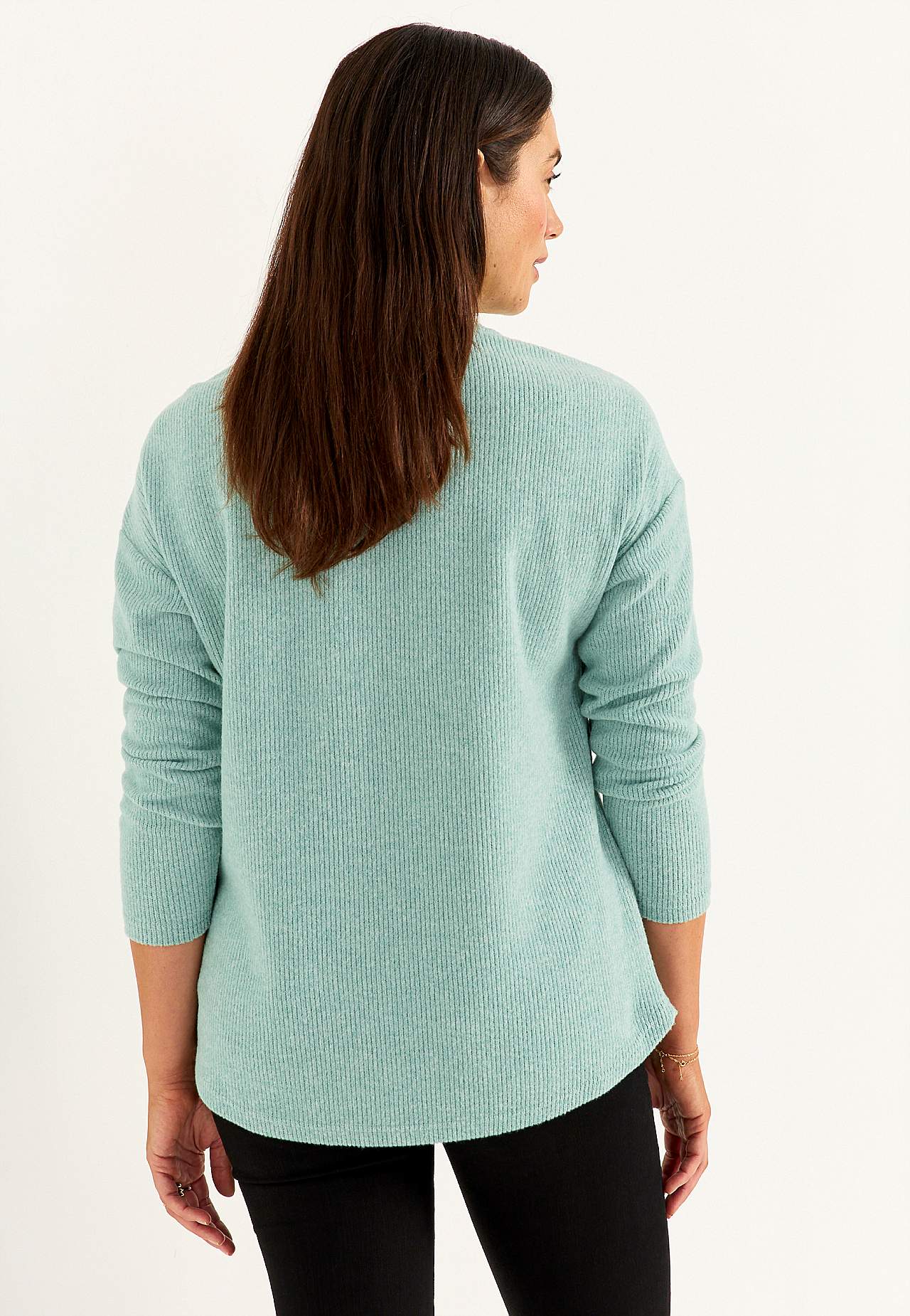 Superblød trøje med dekorativ midtersøm Beata