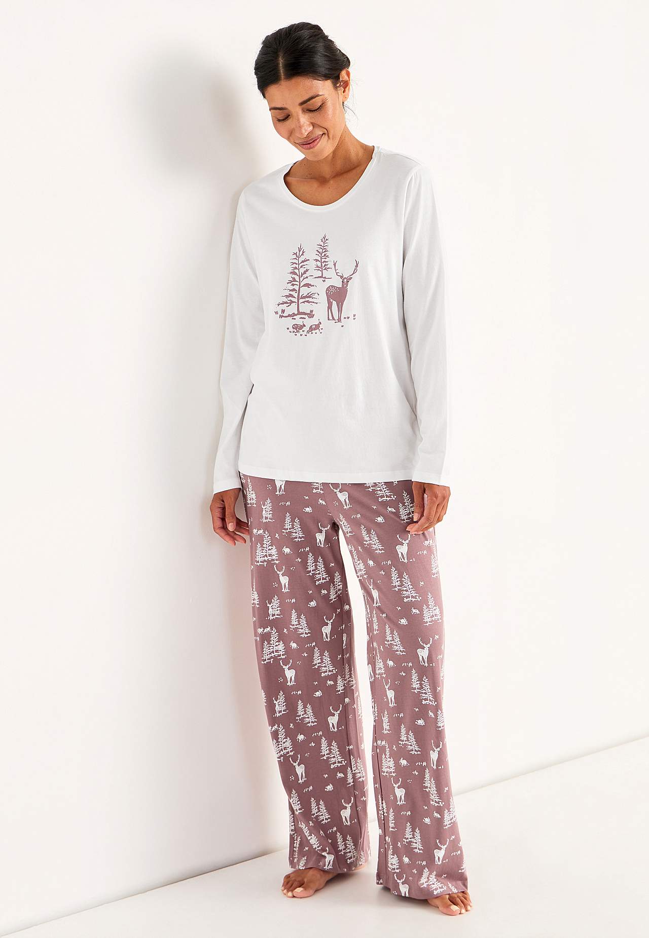 To-delt pyjamas