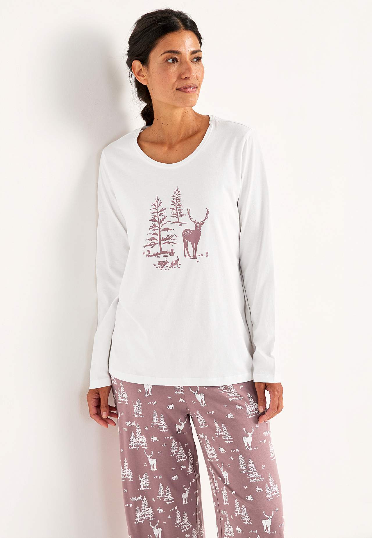 To-delt pyjamas