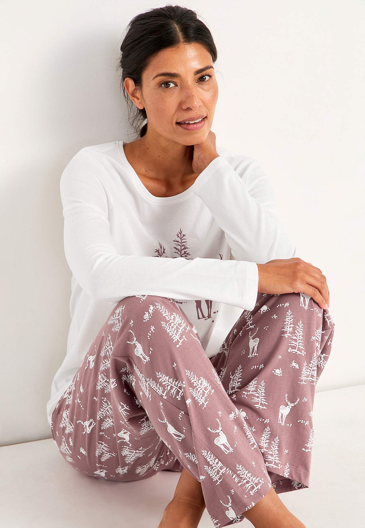 To-delt pyjamas
