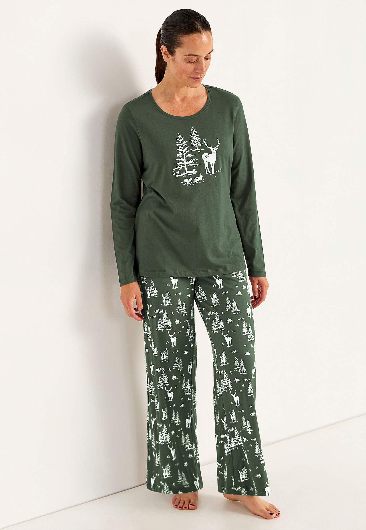 To-delt pyjamas