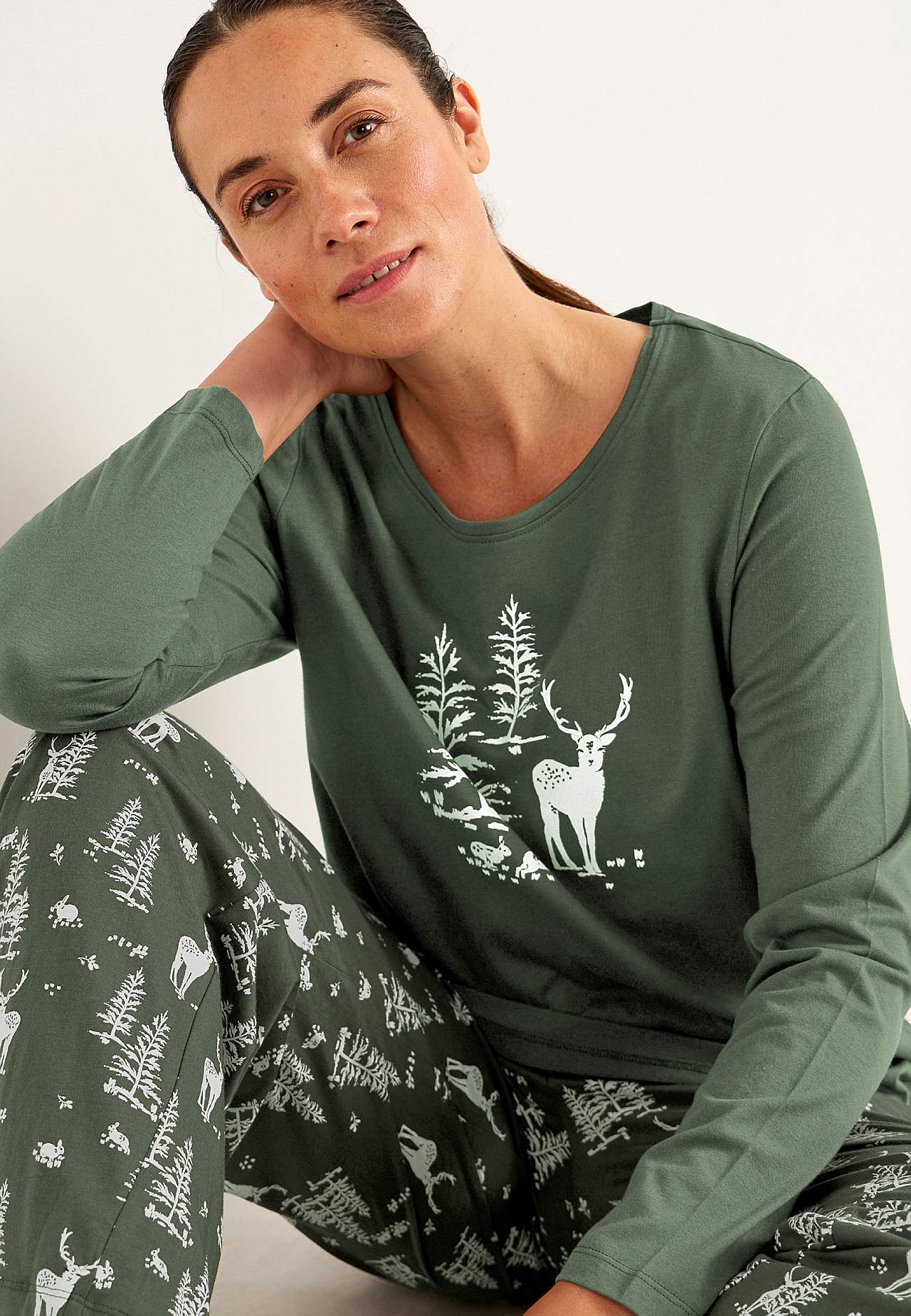 To-delt pyjamas